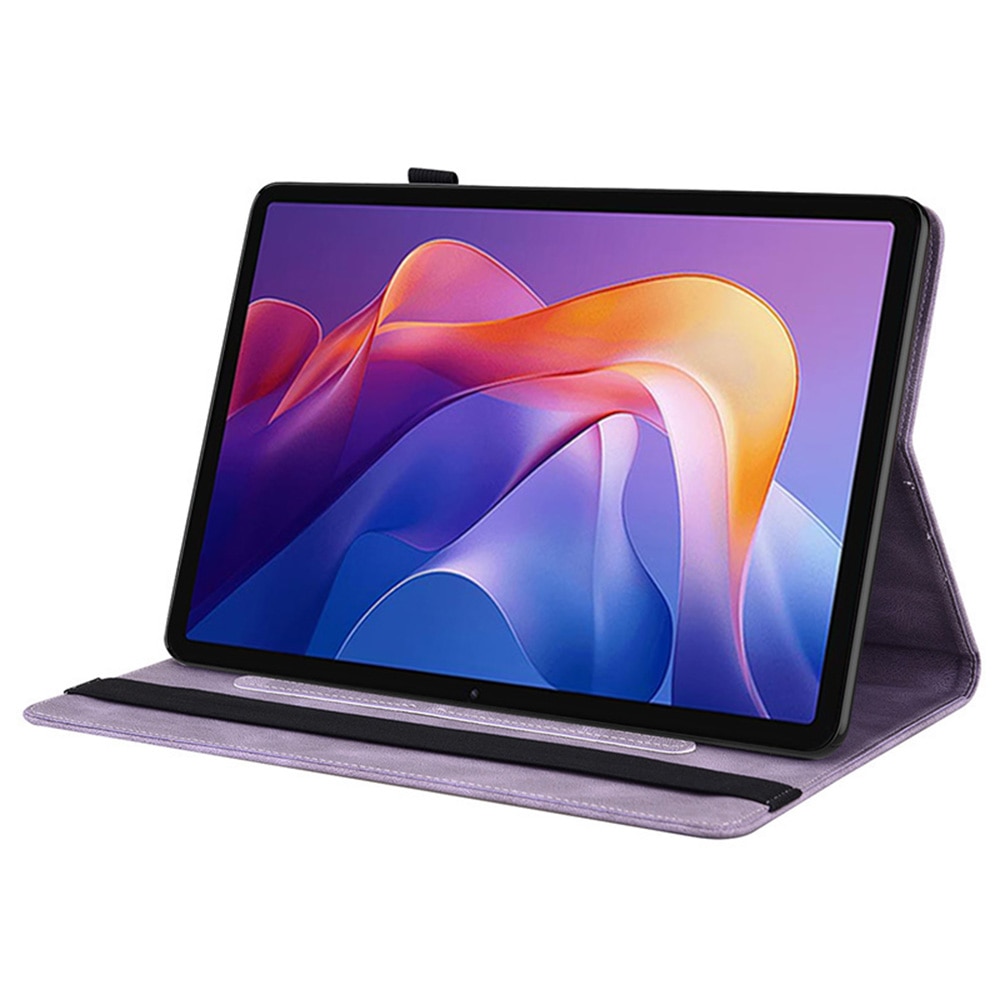 Funda de cuero con mariposas Xiaomi Redmi Pad 2 Púrpura