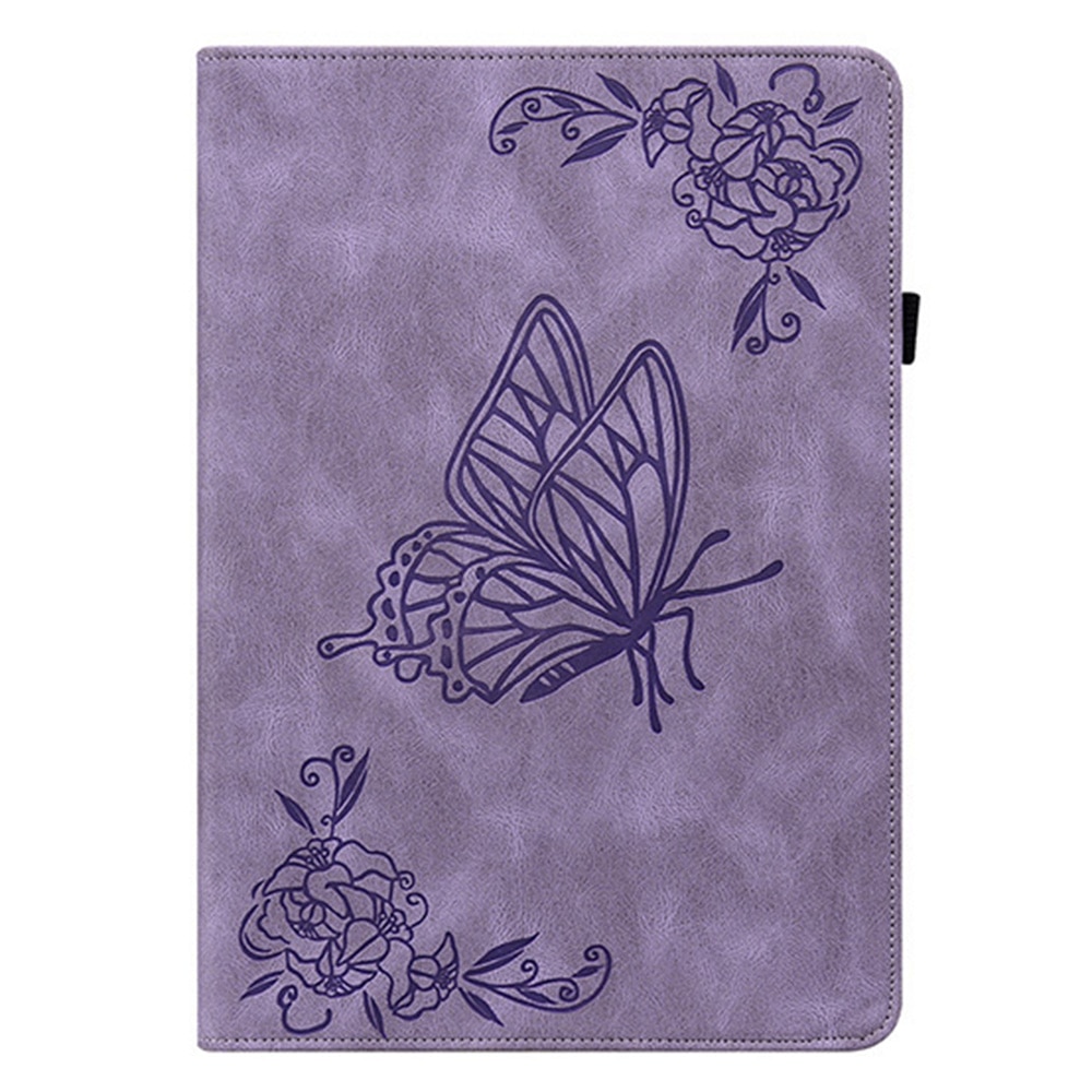 Funda de cuero con mariposas Xiaomi Redmi Pad 2 Púrpura