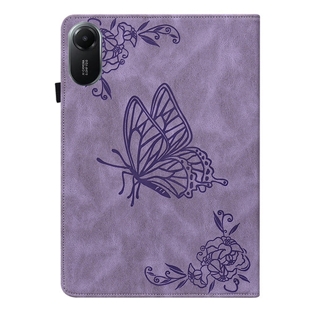 Funda de cuero con mariposas Xiaomi Redmi Pad 2 Púrpura