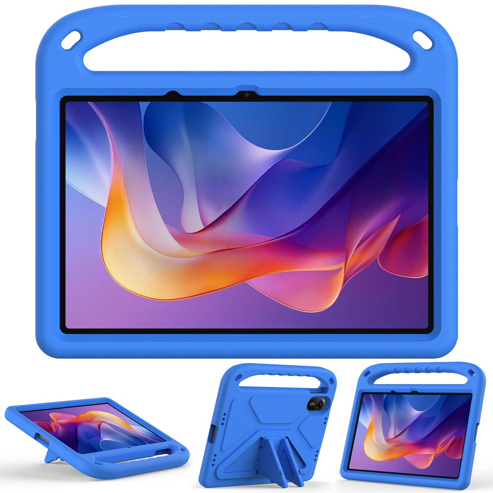 Funda EVA con asa para niños para Xiaomi Redmi Pad 2 Azul