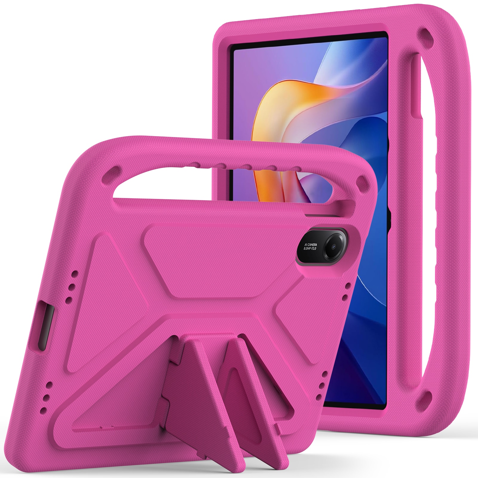 Funda EVA con asa para niños para Xiaomi Redmi Pad 2 Rosa