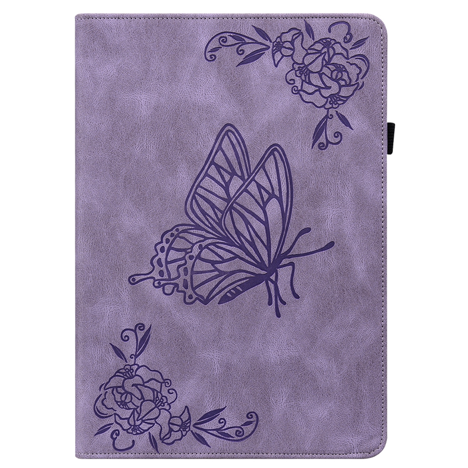Funda de cuero con mariposas Samsung Galaxy Tab A11 Plus Púrpura