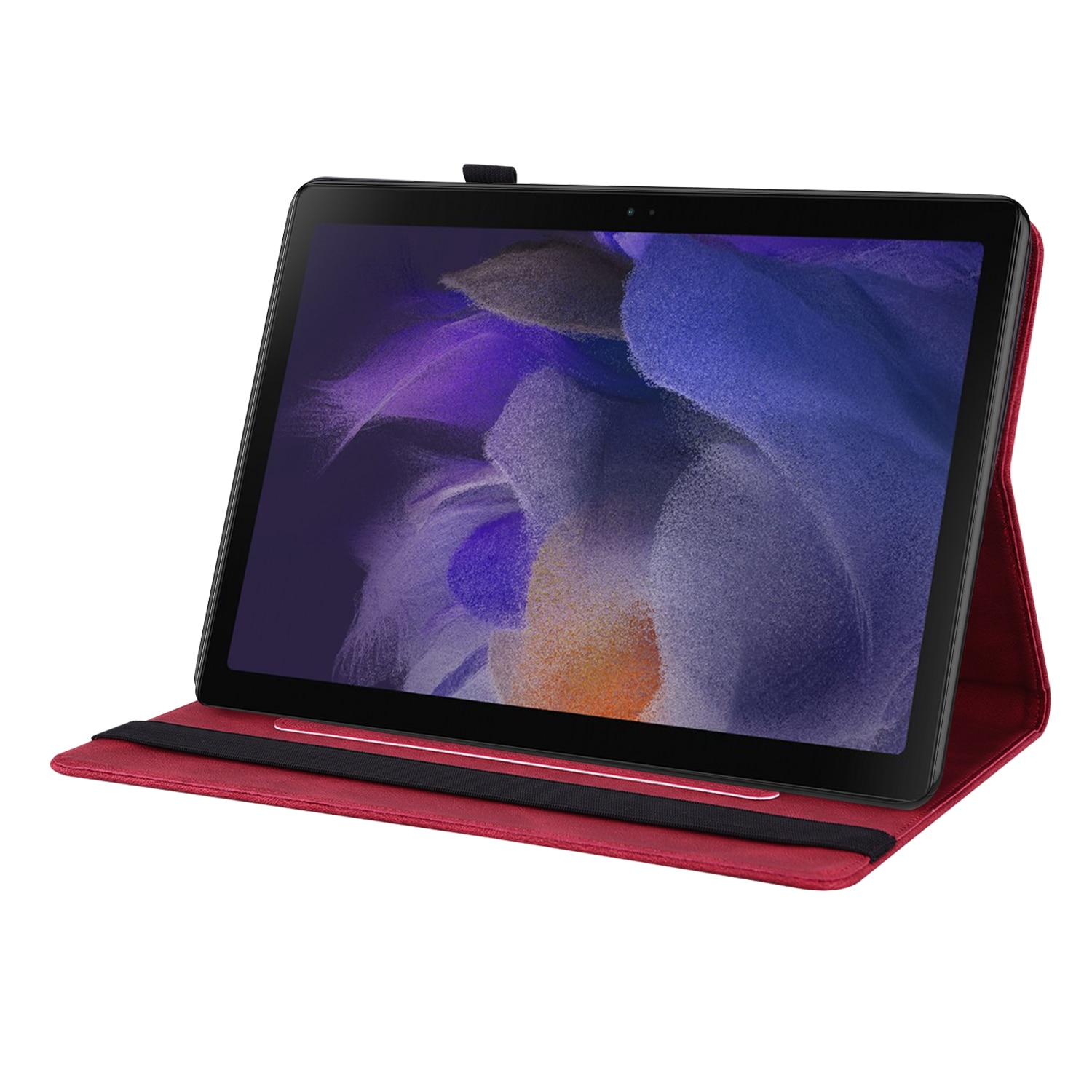 Funda de cuero con mariposas Samsung Galaxy Tab A11 Plus Rojo