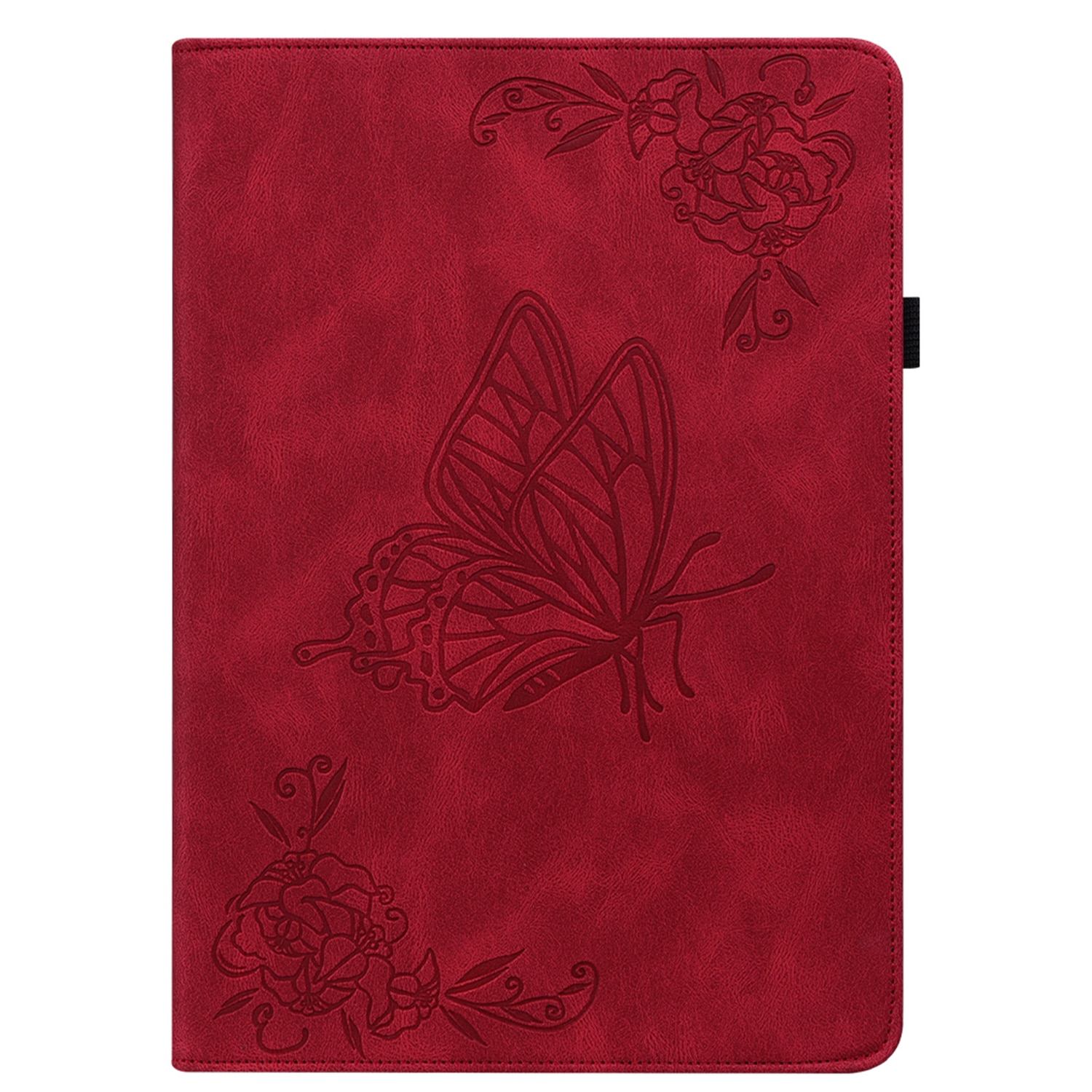 Funda de cuero con mariposas Samsung Galaxy Tab A11 Plus Rojo