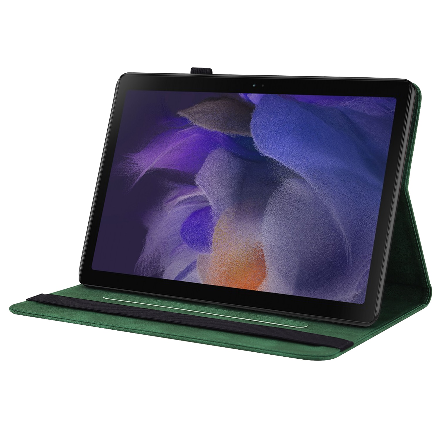 Funda de cuero con mariposas Samsung Galaxy Tab A11 Plus Verde