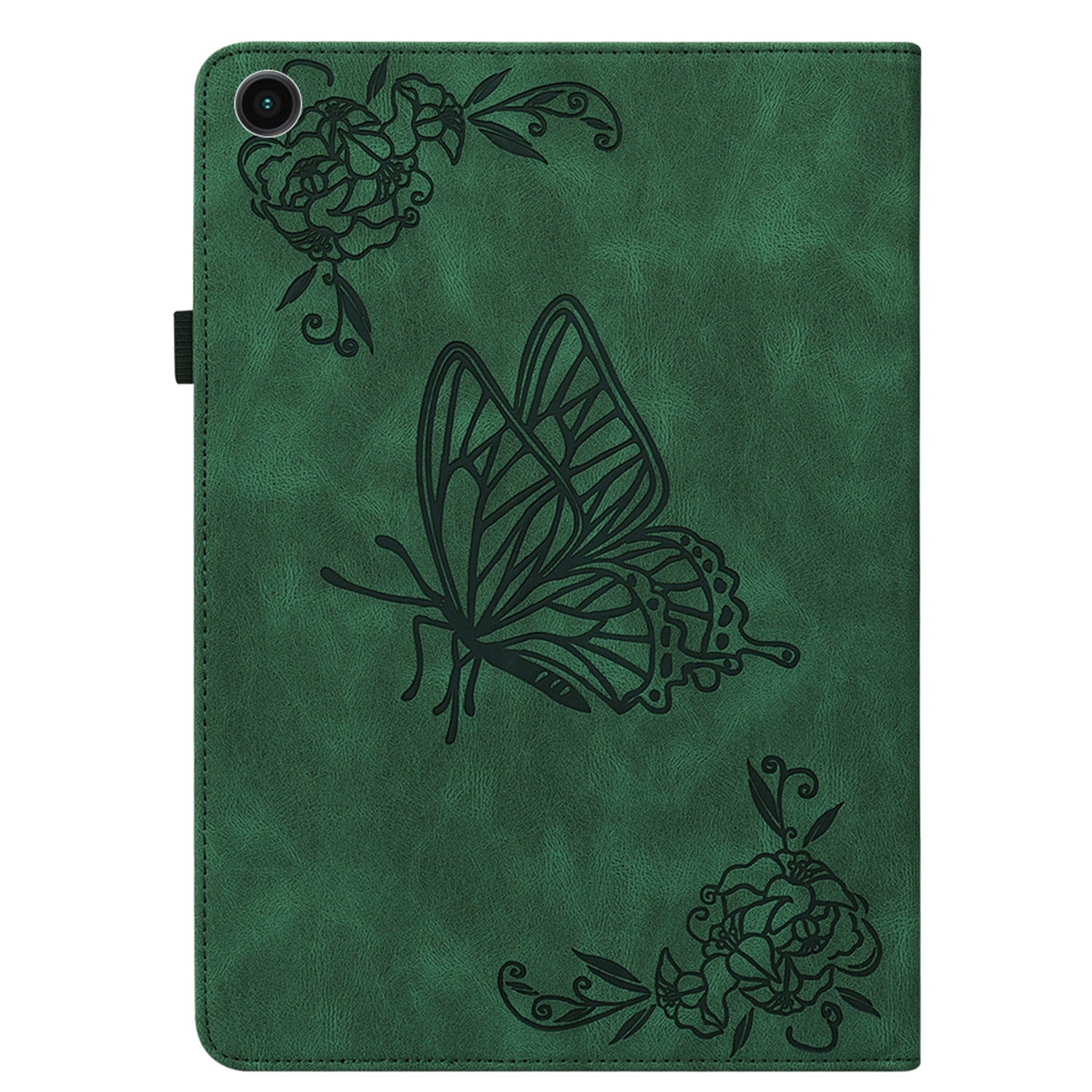 Funda de cuero con mariposas Samsung Galaxy Tab A11 Plus Verde