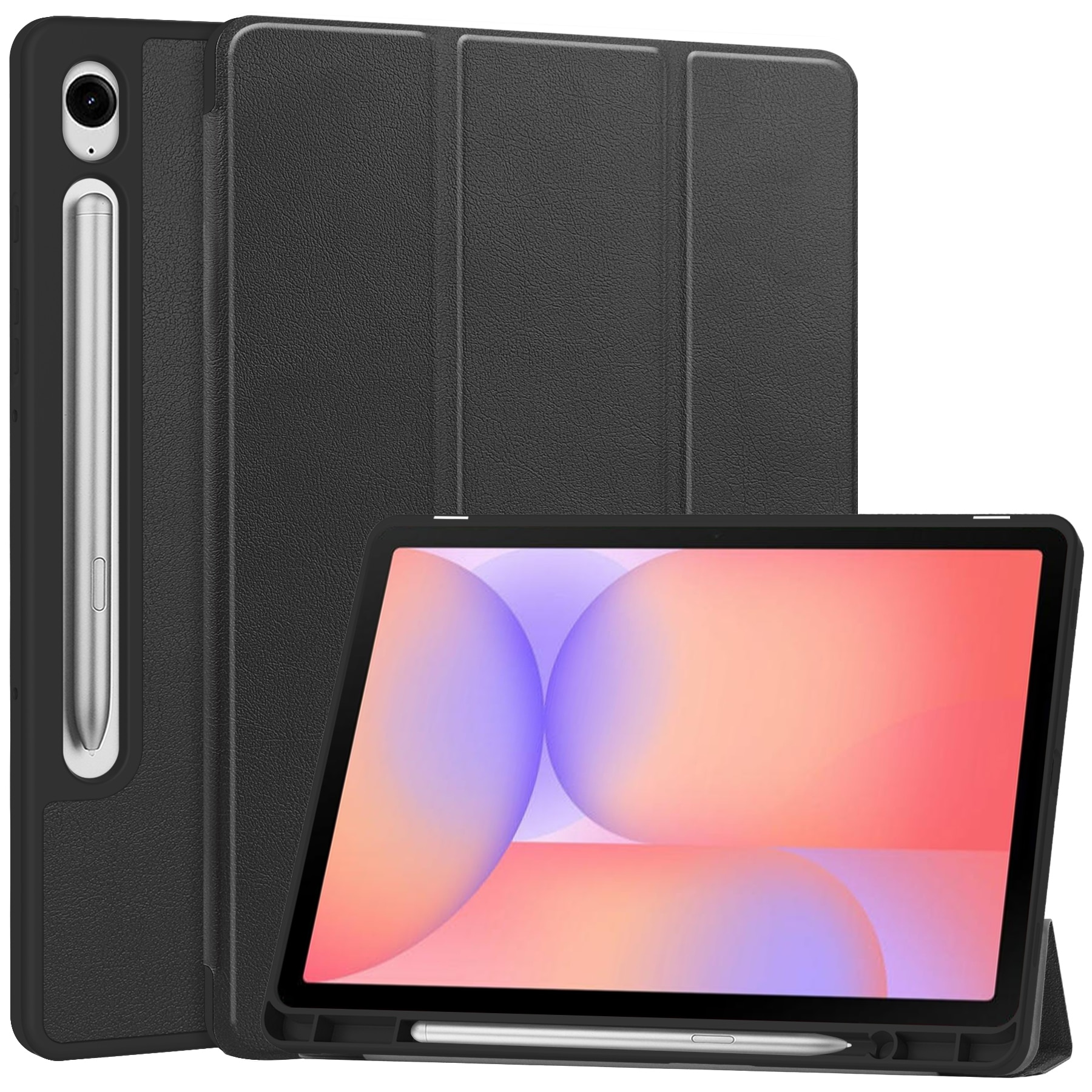Funda Tri-Fold con portalápices Samsung Galaxy Tab S10 Lites Negro