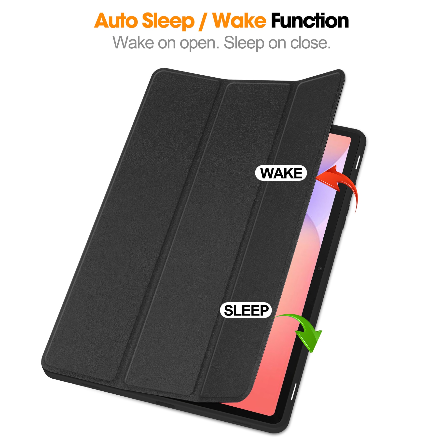 Funda Tri-Fold con portalápices Samsung Galaxy Tab S10 Lites Negro