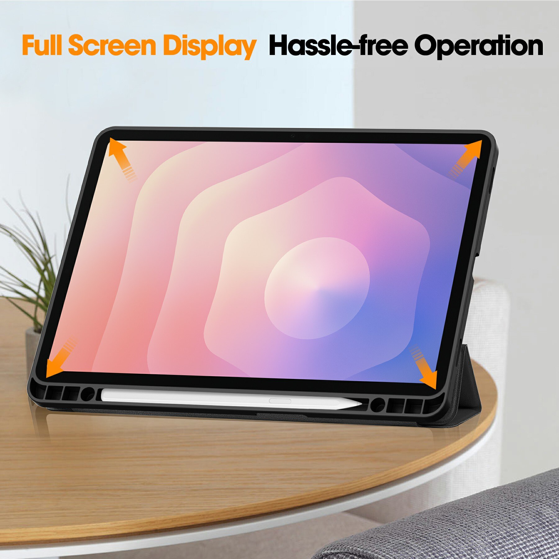 Funda Tri-Fold con portalápices Samsung Galaxy Tab S11s Negro