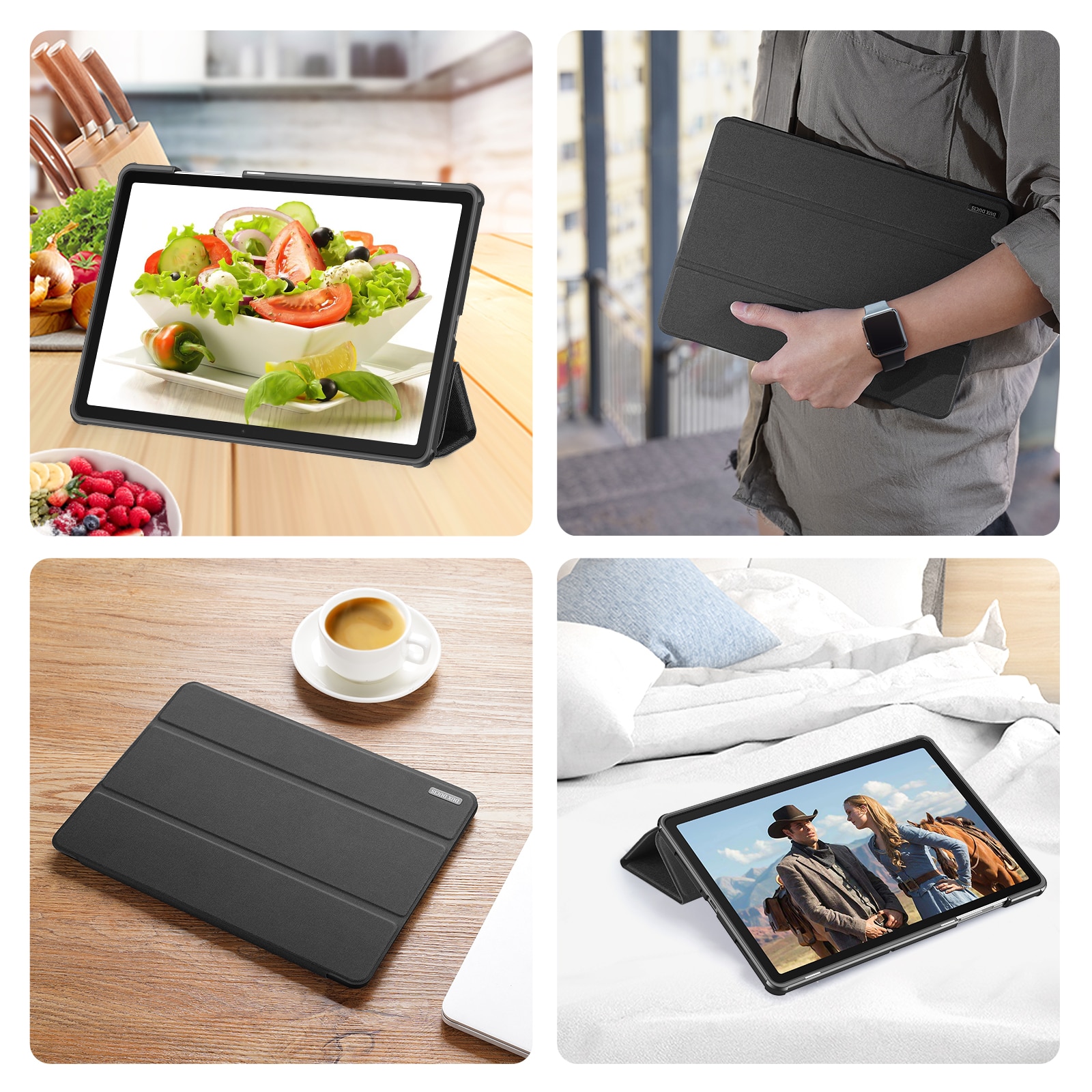 Funda Domo Tri-Fold Samsung Galaxy Tab A11 Plus Black