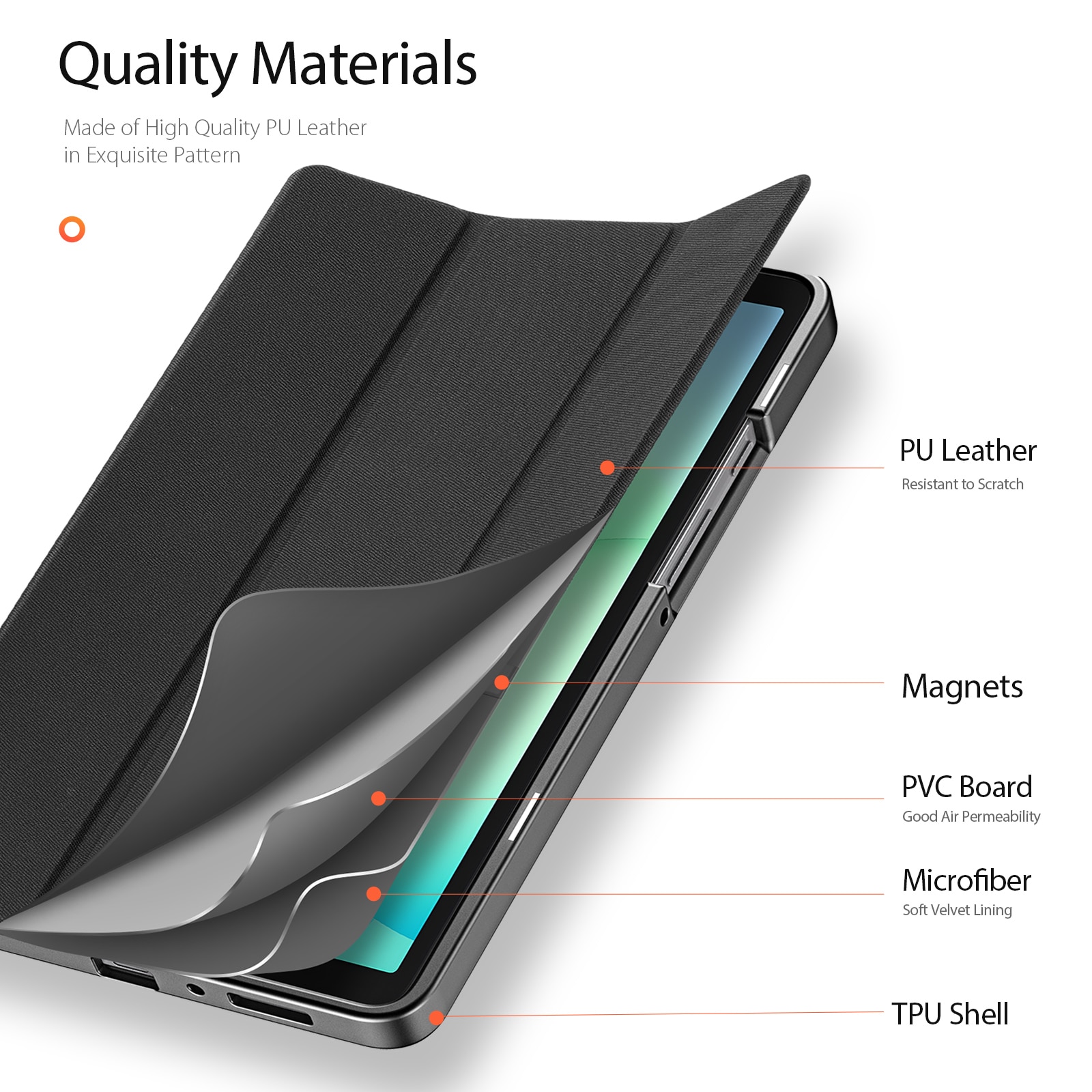 Funda Domo Tri-Fold Samsung Galaxy Tab A11 Black