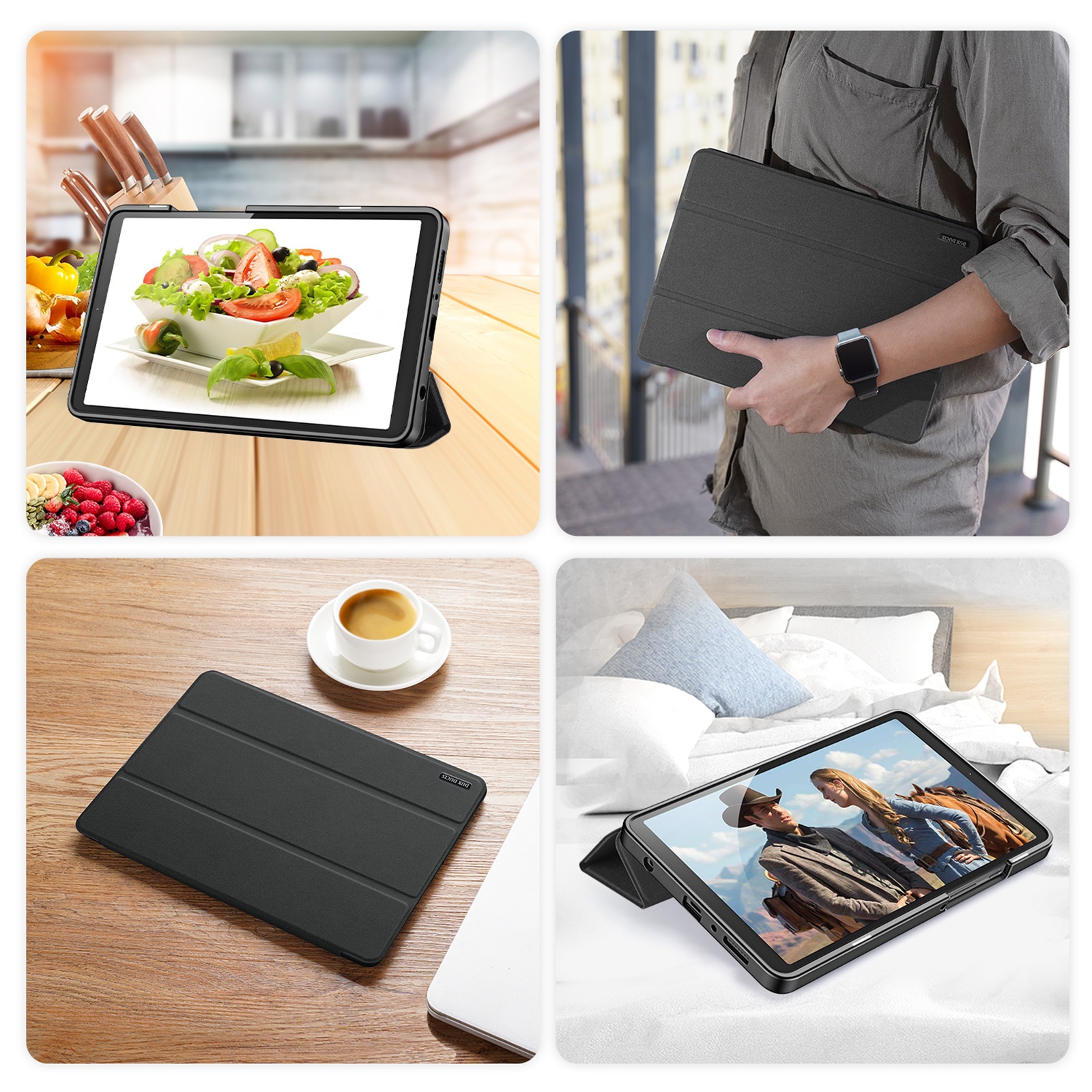 Funda Domo Tri-Fold Samsung Galaxy Tab A11 Black