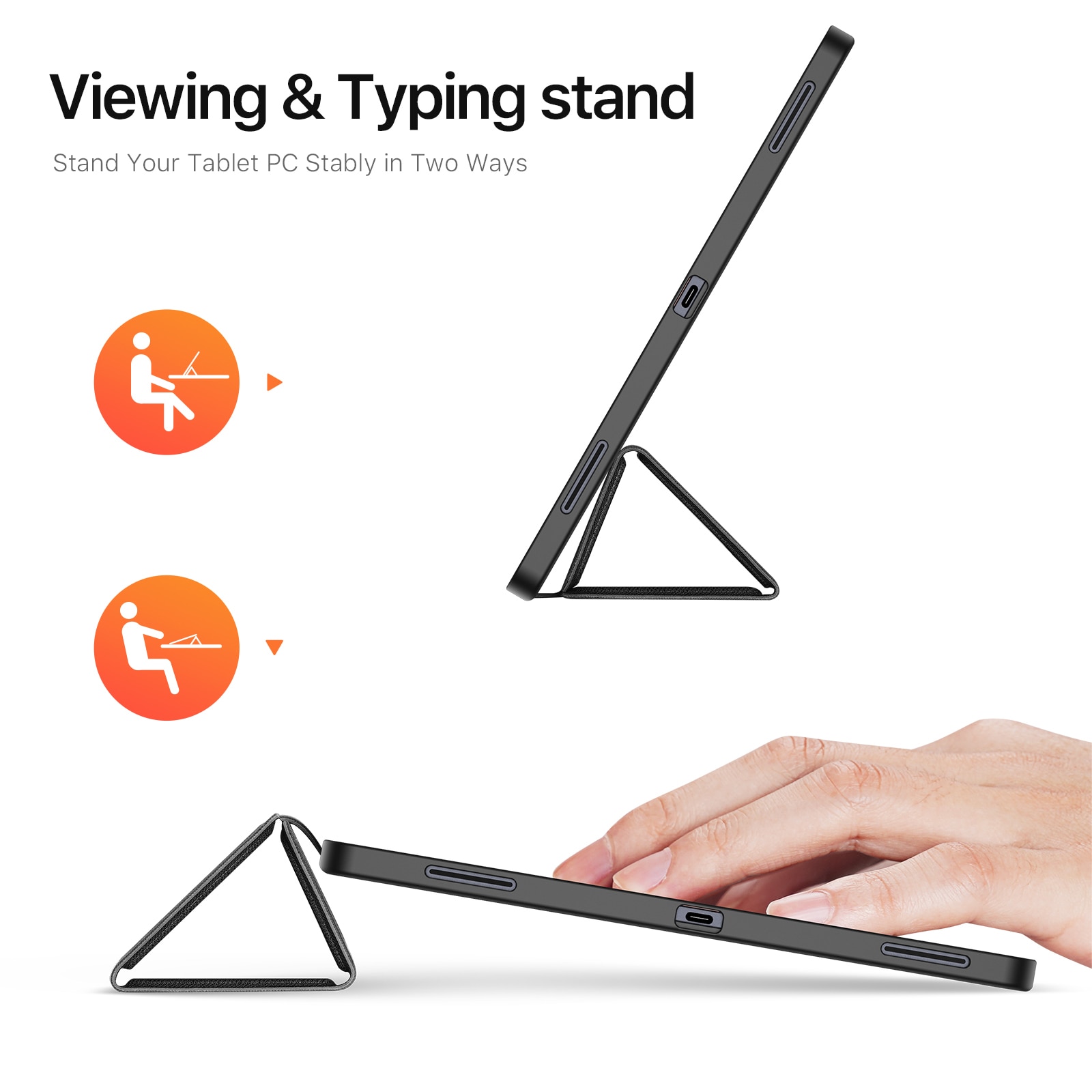 Funda Domo Tri-Fold Samsung Galaxy Tab S11 Ultra Black
