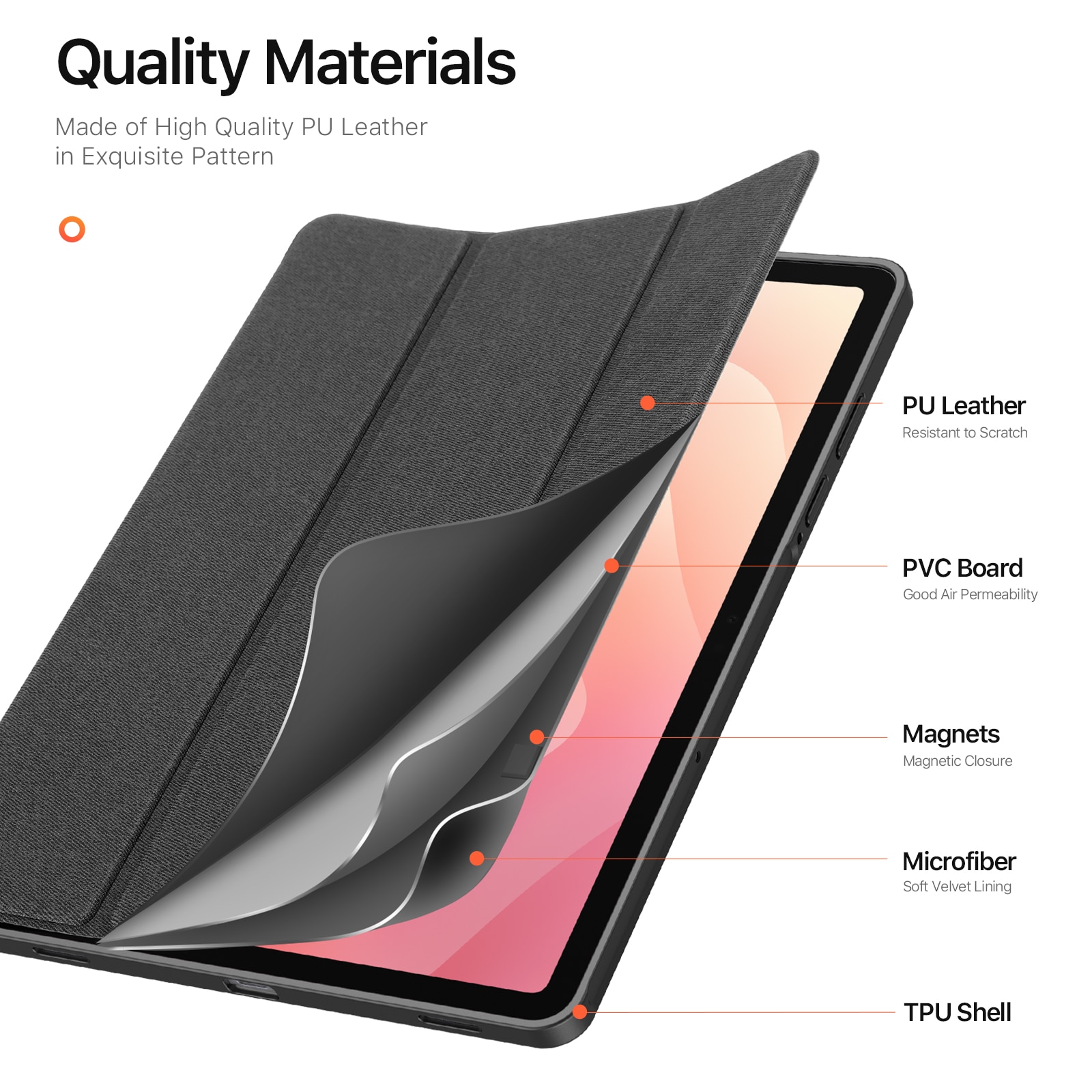 Funda Domo Tri-Fold Samsung Galaxy Tab S11 Black