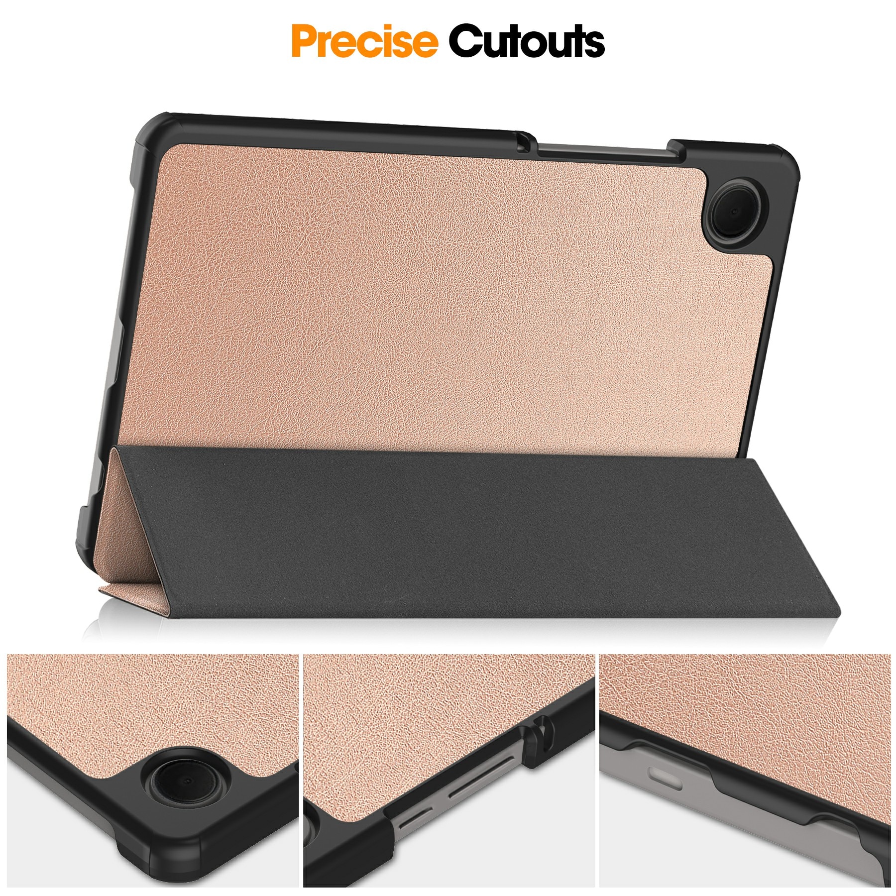 Funda Tri-Fold Samsung Galaxy Tab A11 Oro rosa
