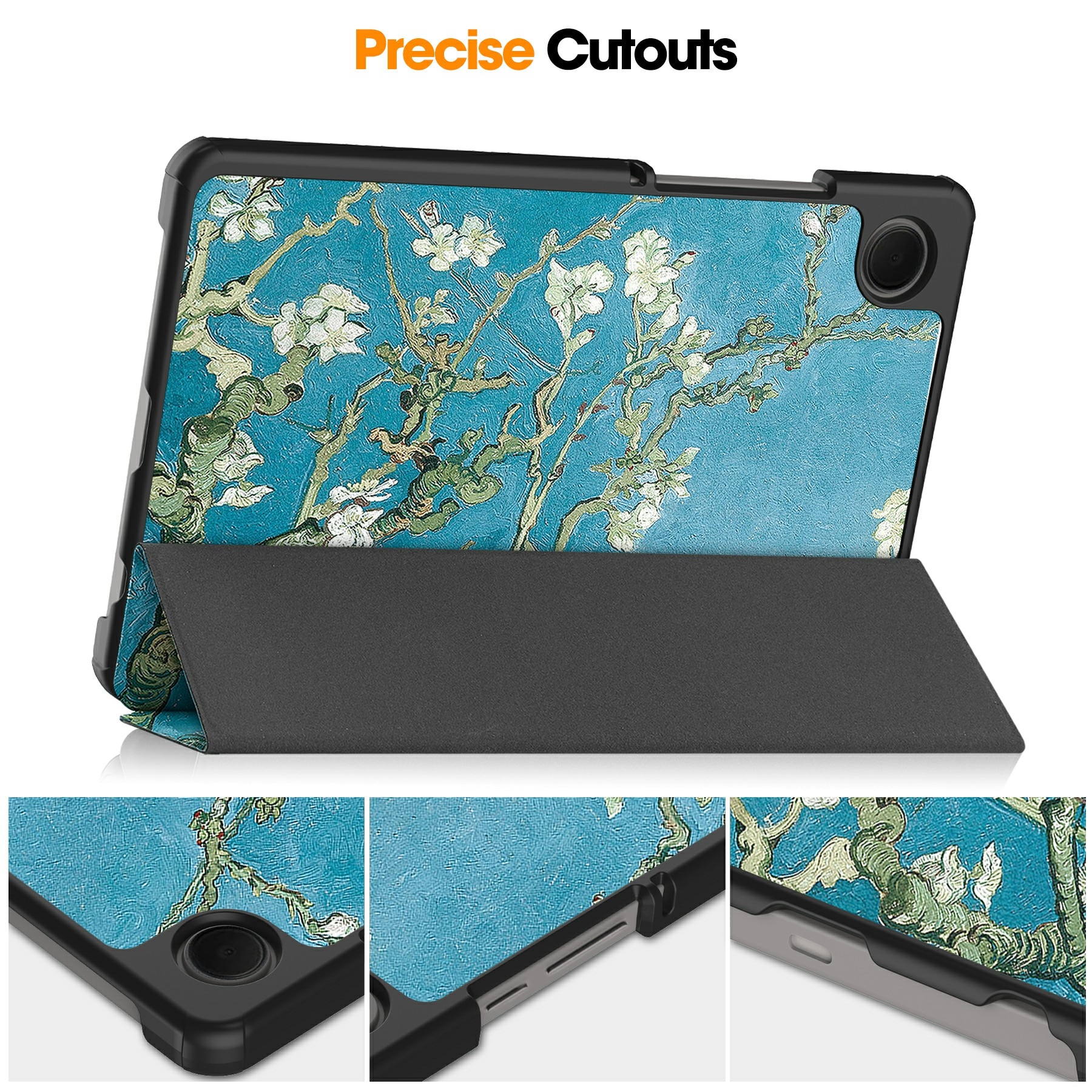Funda Tri-Fold Samsung Galaxy Tab A11 Flores de cerezo