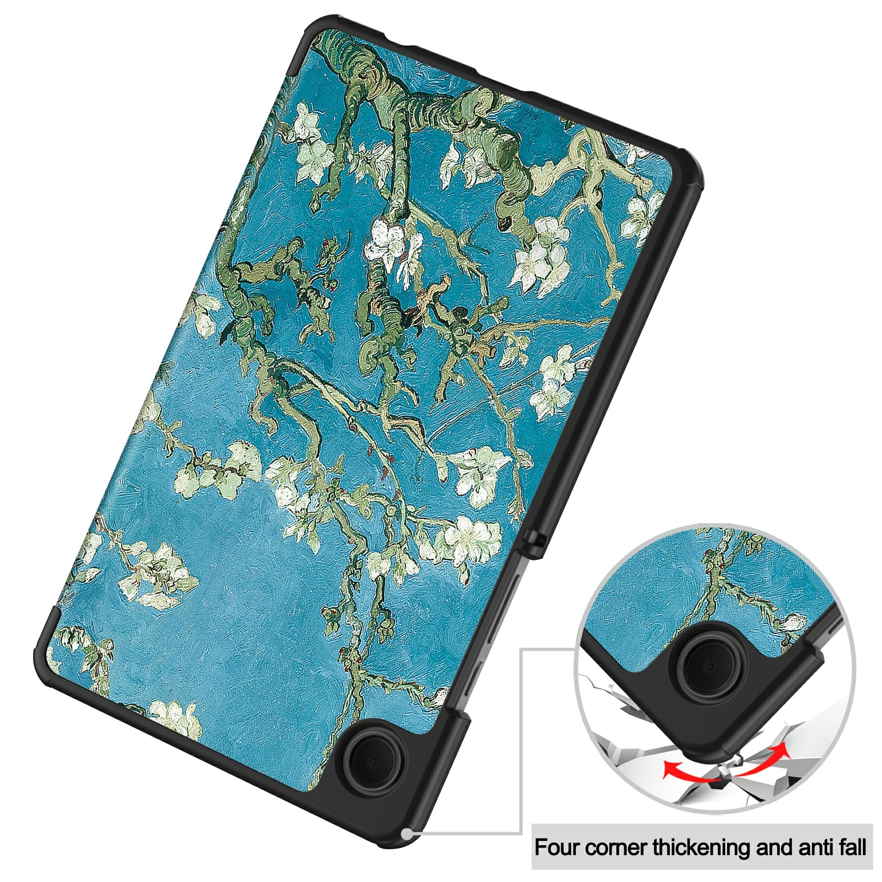 Funda Tri-Fold Samsung Galaxy Tab A11 Flores de cerezo