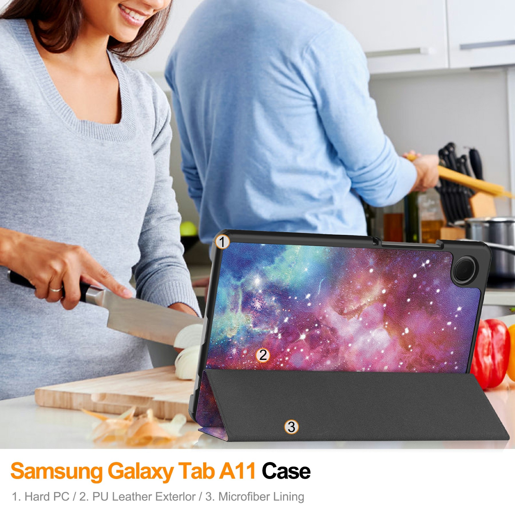 Funda Tri-Fold Samsung Galaxy Tab A11 Espacio