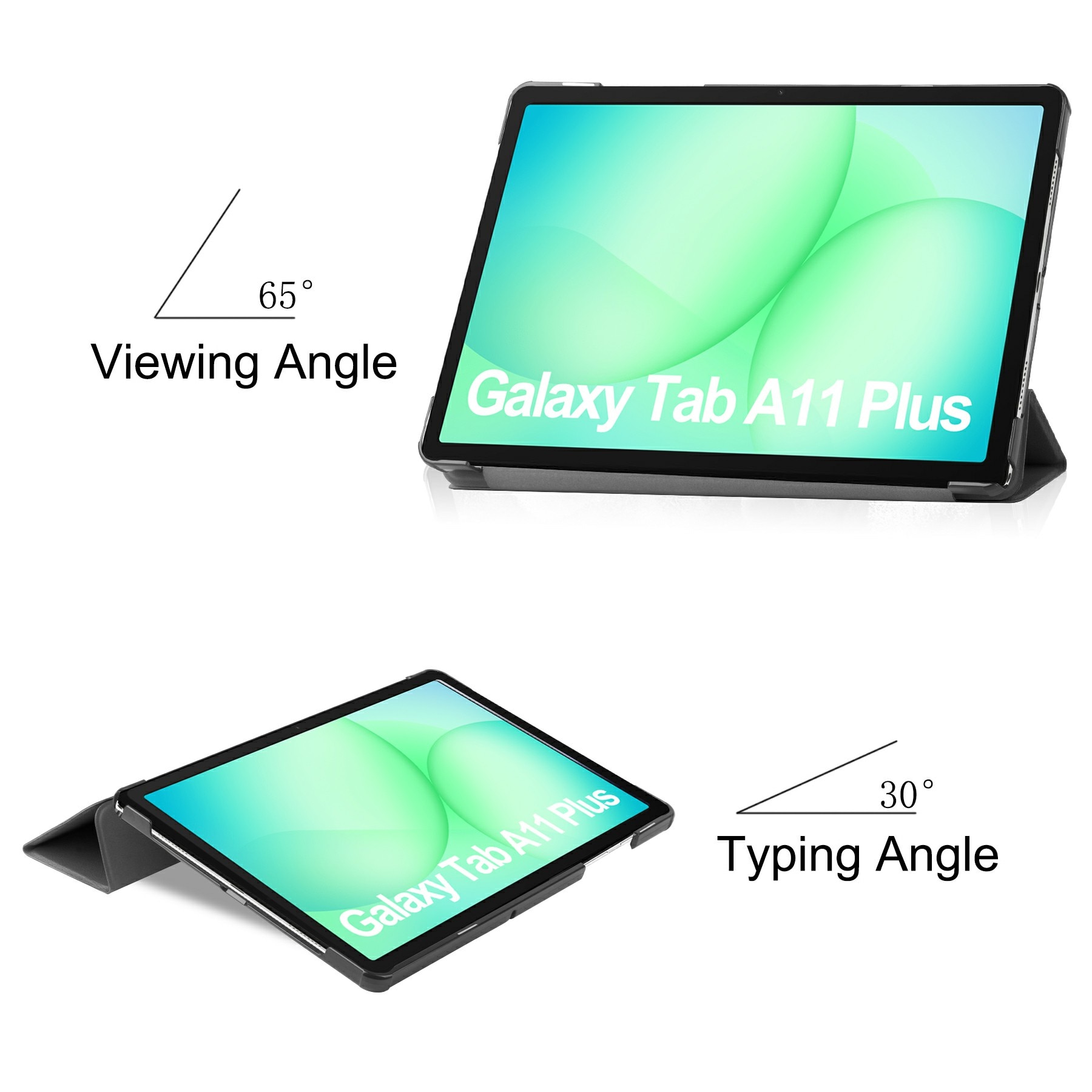 Funda Tri-Fold Samsung Galaxy Tab A11 Plus Negro