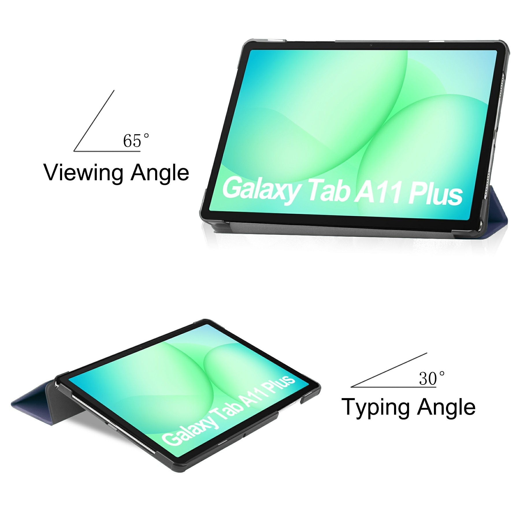 Funda Tri-Fold Samsung Galaxy Tab A11 Plus Azul