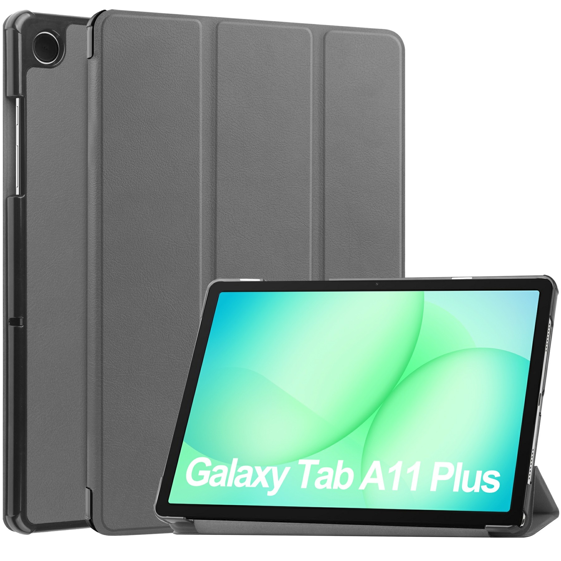 Funda Tri-Fold Samsung Galaxy Tab A11 Plus Gris