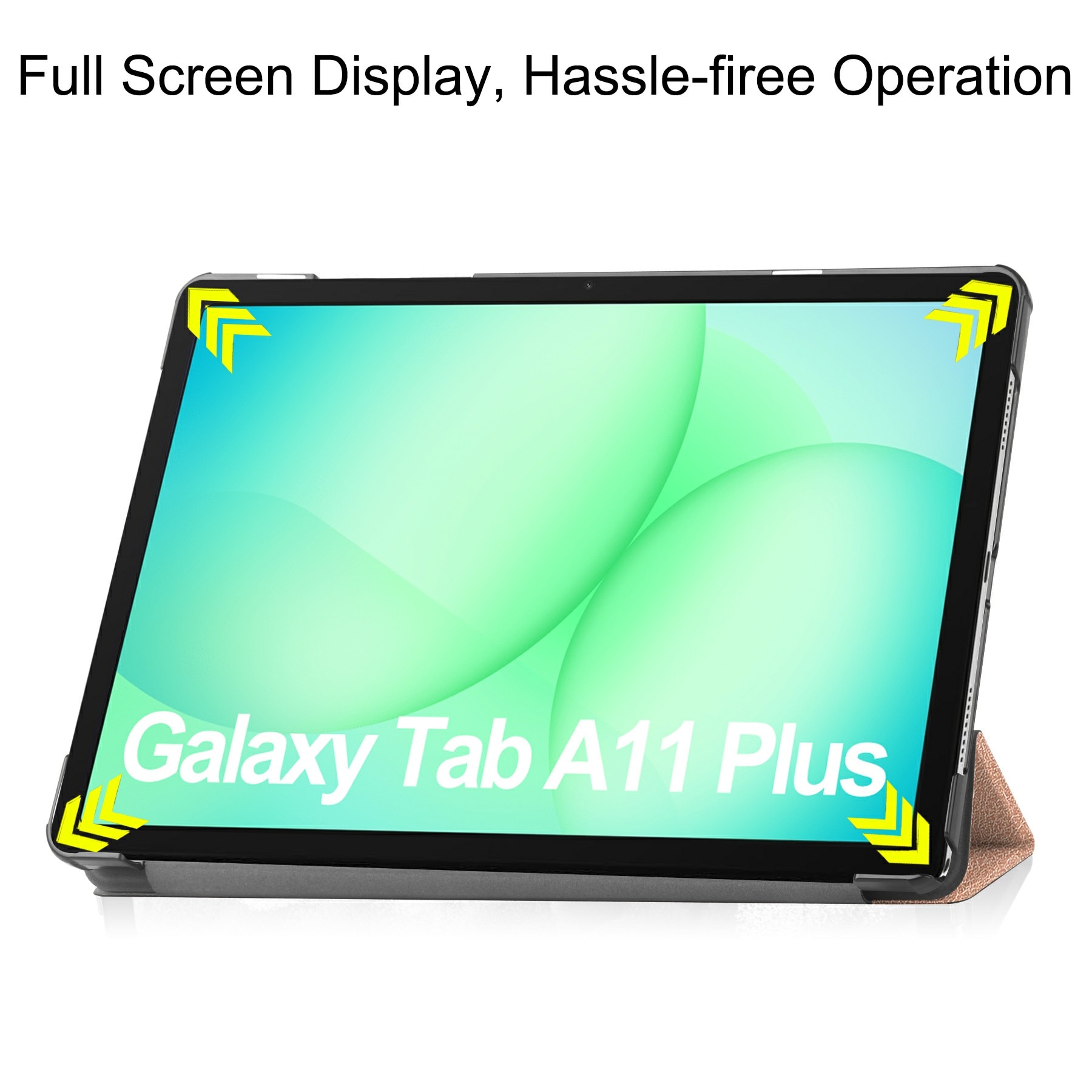 Funda Tri-Fold Samsung Galaxy Tab A11 Plus Oro rosa
