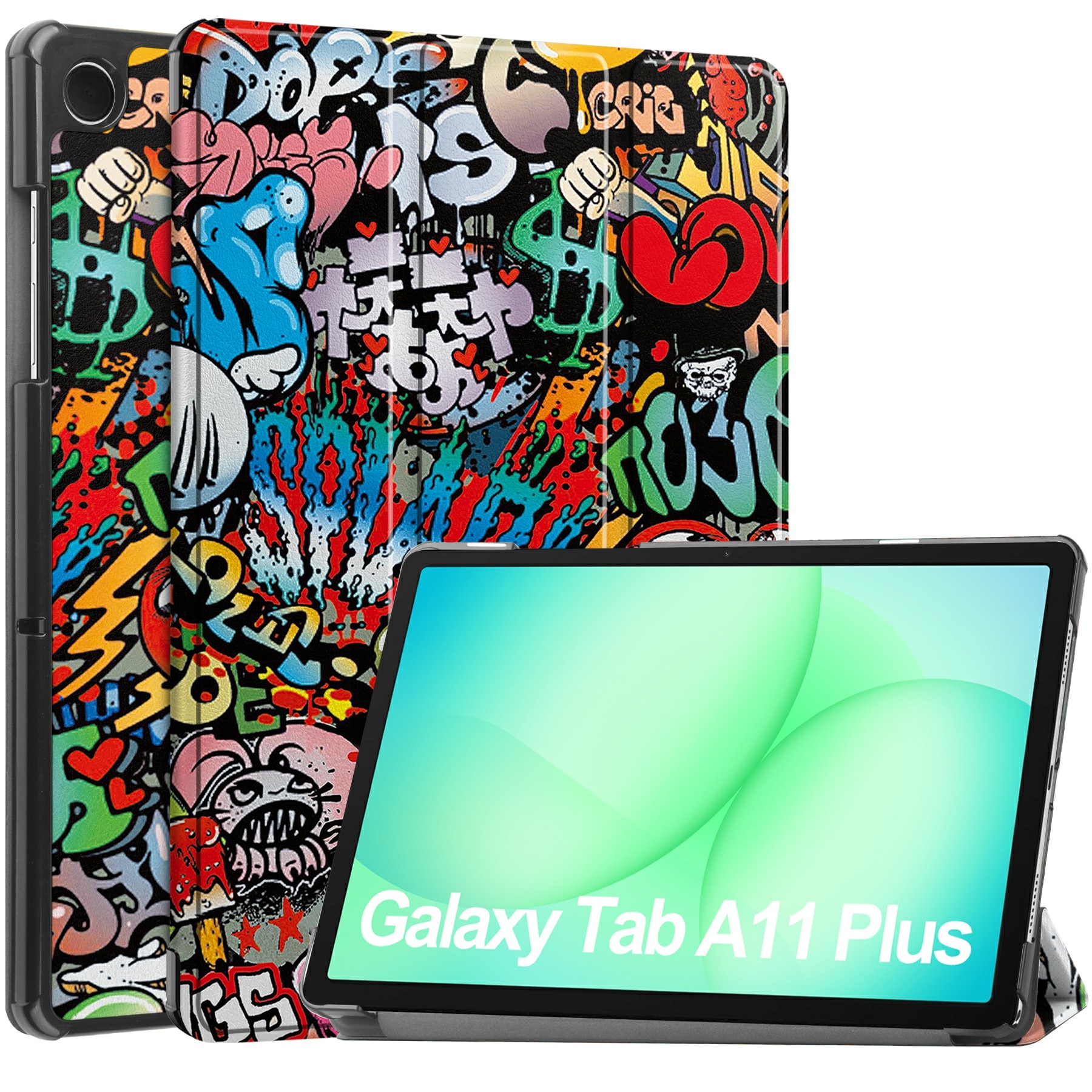 Funda Tri-Fold Samsung Galaxy Tab A11 Plus Pintada