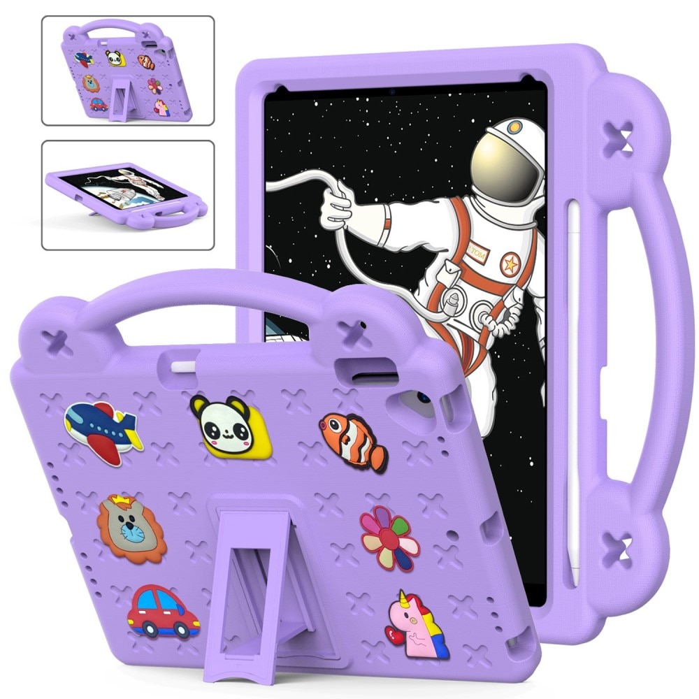 Kickstand Funda a prueba de golpes para niños iPad 10.2 9th Gen (2021) violeta