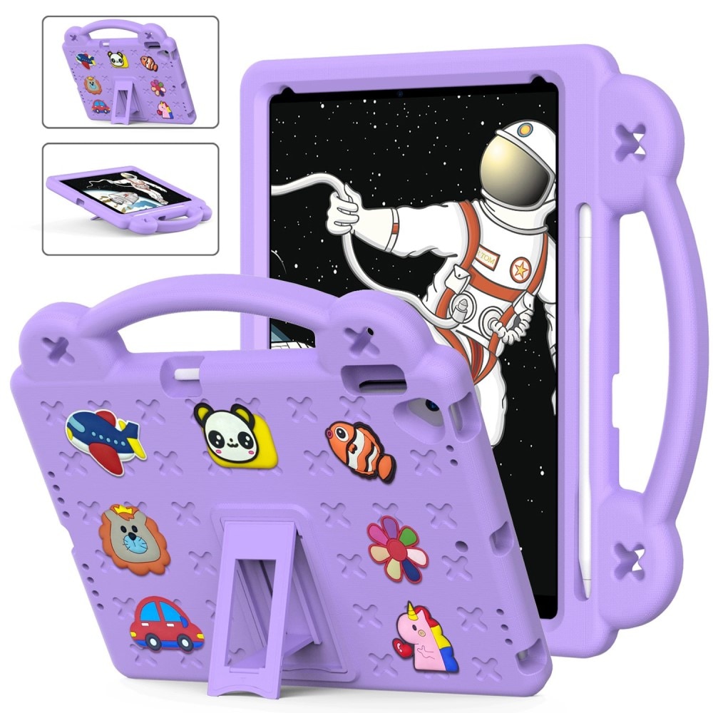 Kickstand Funda a prueba de golpes para niños iPad 10.2 8th Gen (2020) violeta