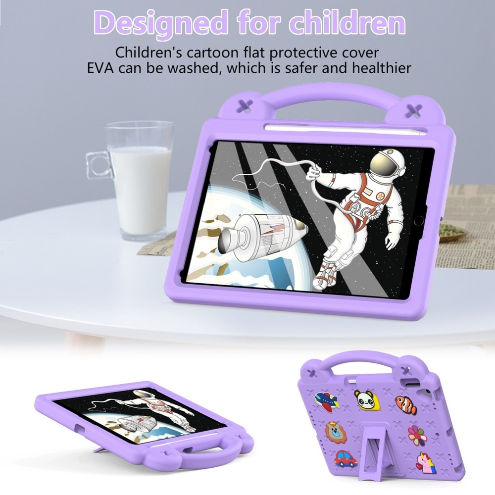 Kickstand Funda a prueba de golpes para niños iPad 10.2 7th Gen (2019) violeta