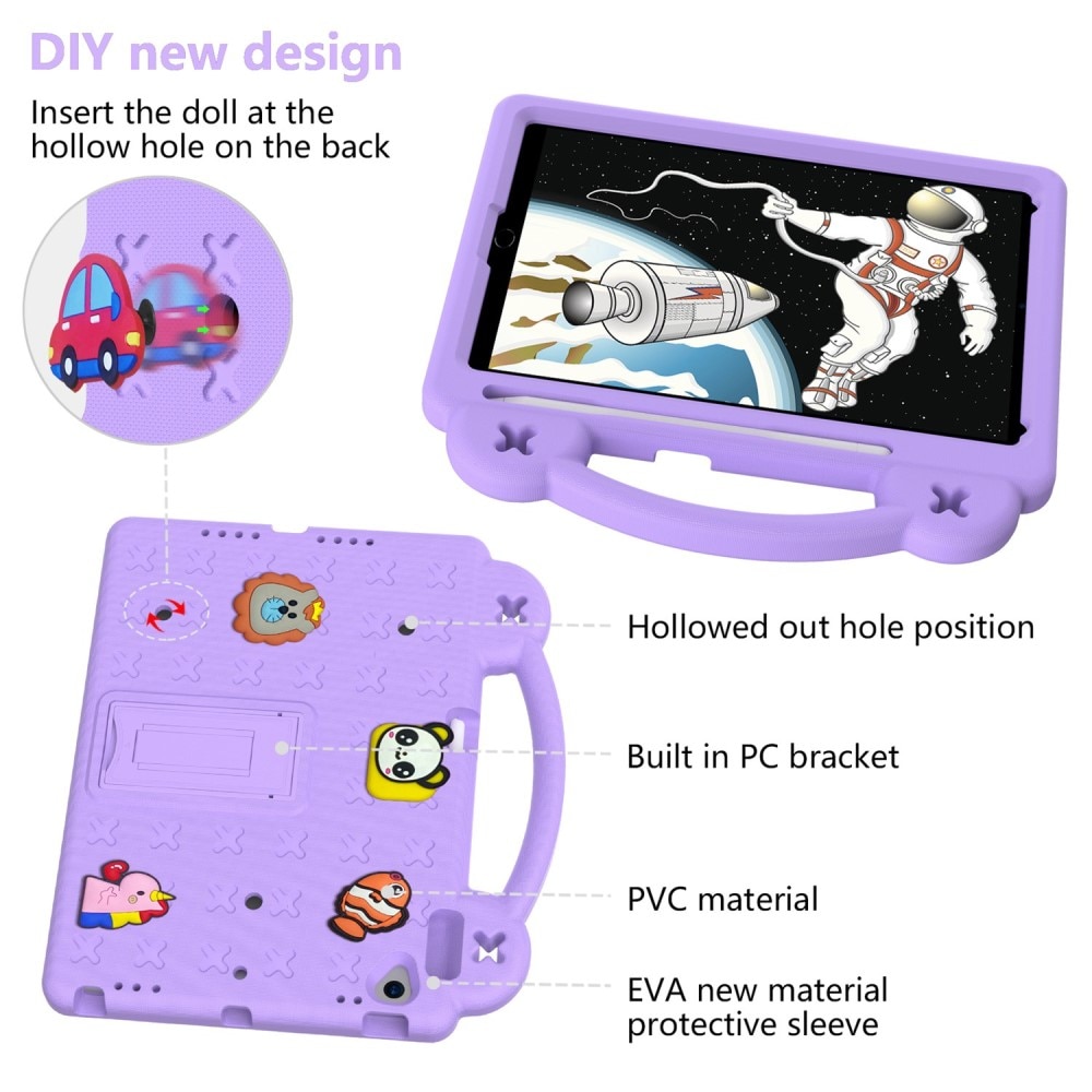 Kickstand Funda a prueba de golpes para niños iPad 10.2 7th Gen (2019) violeta