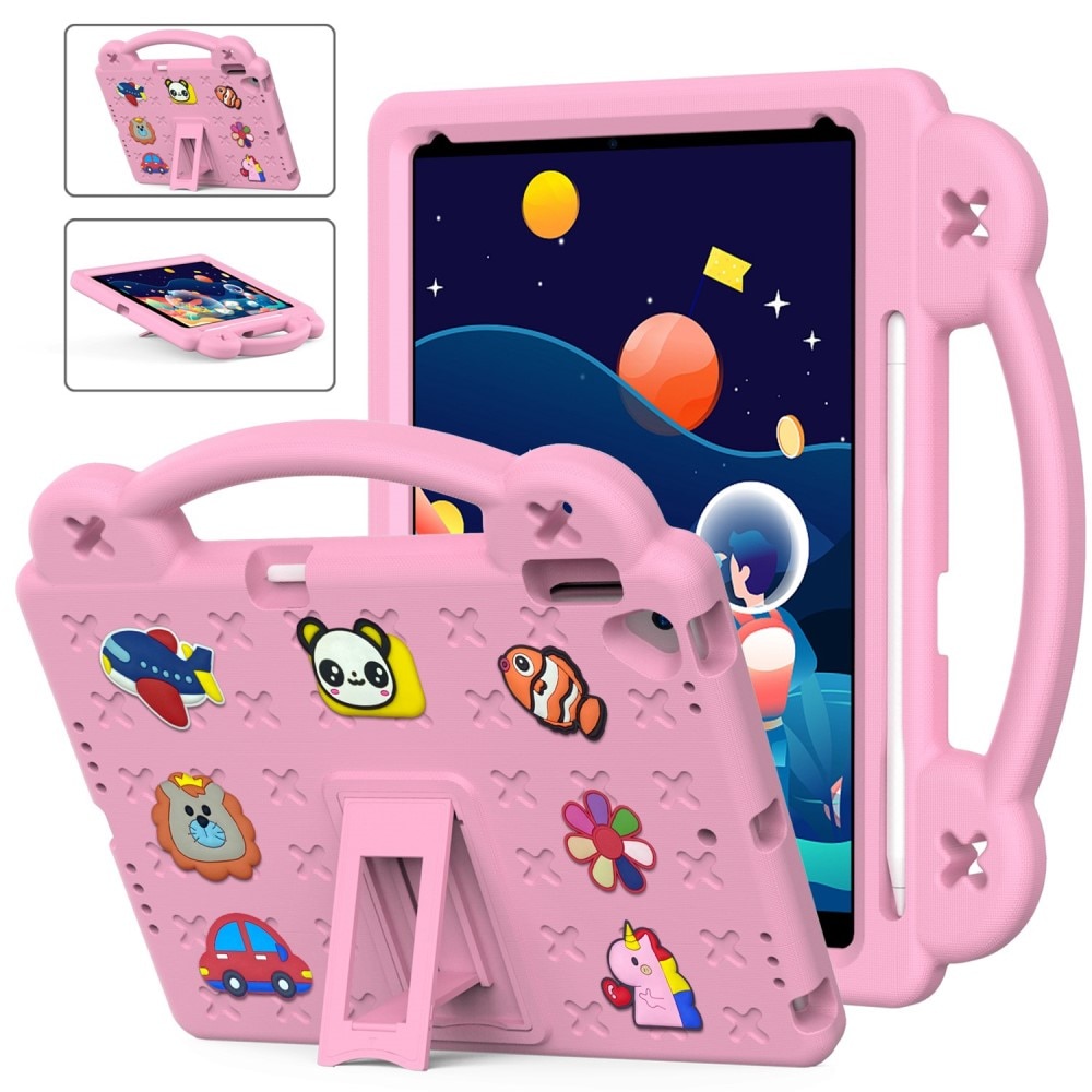 Kickstand Funda a prueba de golpes para niños iPad 10.2 7th Gen (2019) rosado