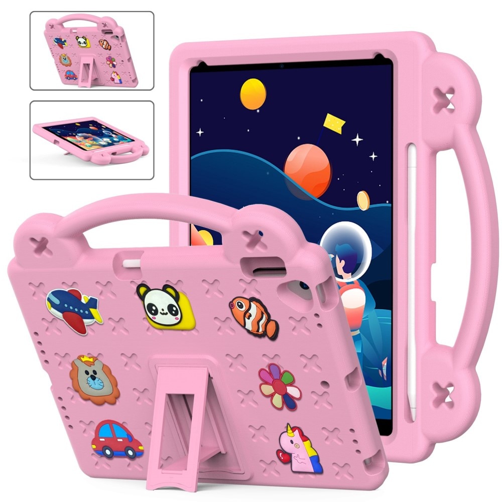 Kickstand Funda a prueba de golpes para niños iPad 10.2 8th Gen (2020) rosado