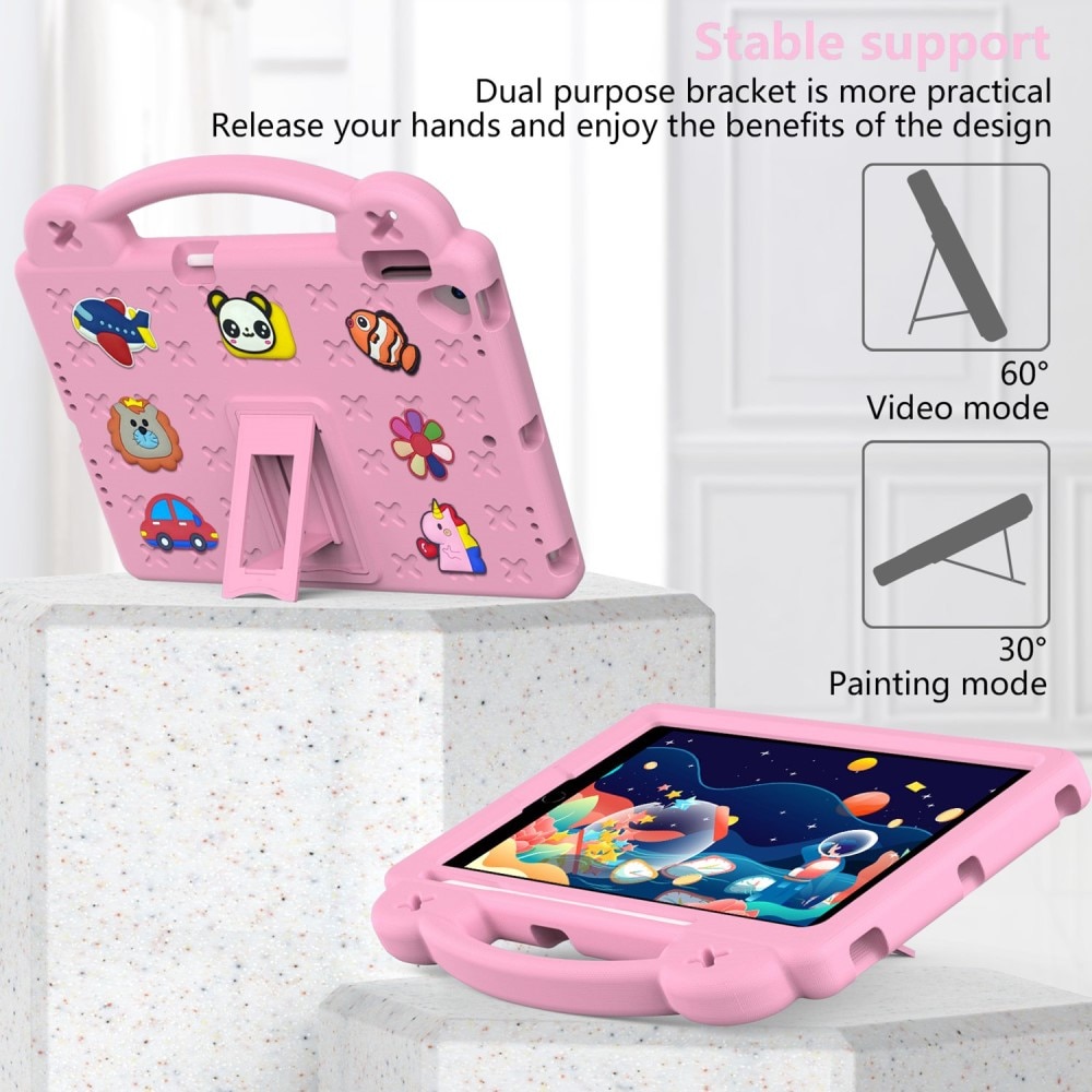 Kickstand Funda a prueba de golpes para niños iPad 10.2 7th Gen (2019) rosado