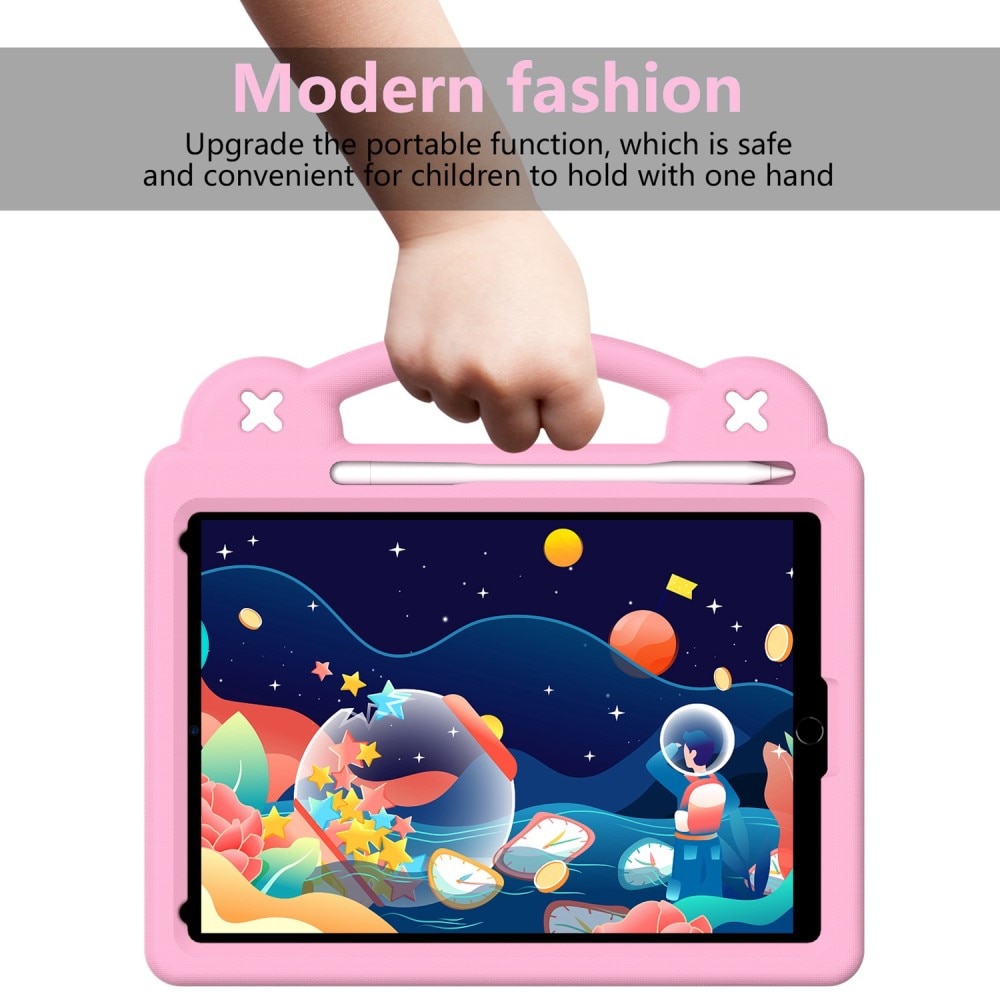 Kickstand Funda a prueba de golpes para niños iPad 10.2 9th Gen (2021) rosado
