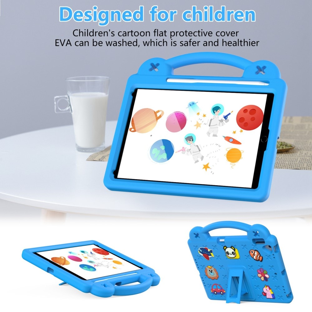 Kickstand Funda a prueba de golpes para niños iPad 10.2 7th Gen (2019) azul