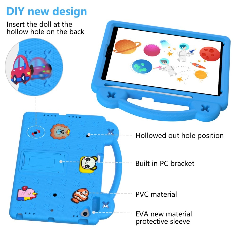 Kickstand Funda a prueba de golpes para niños iPad 10.2 9th Gen (2021) azul