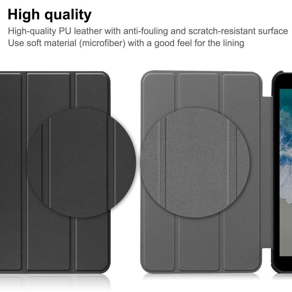 Funda Tri-Fold  Nokia T10 Negro