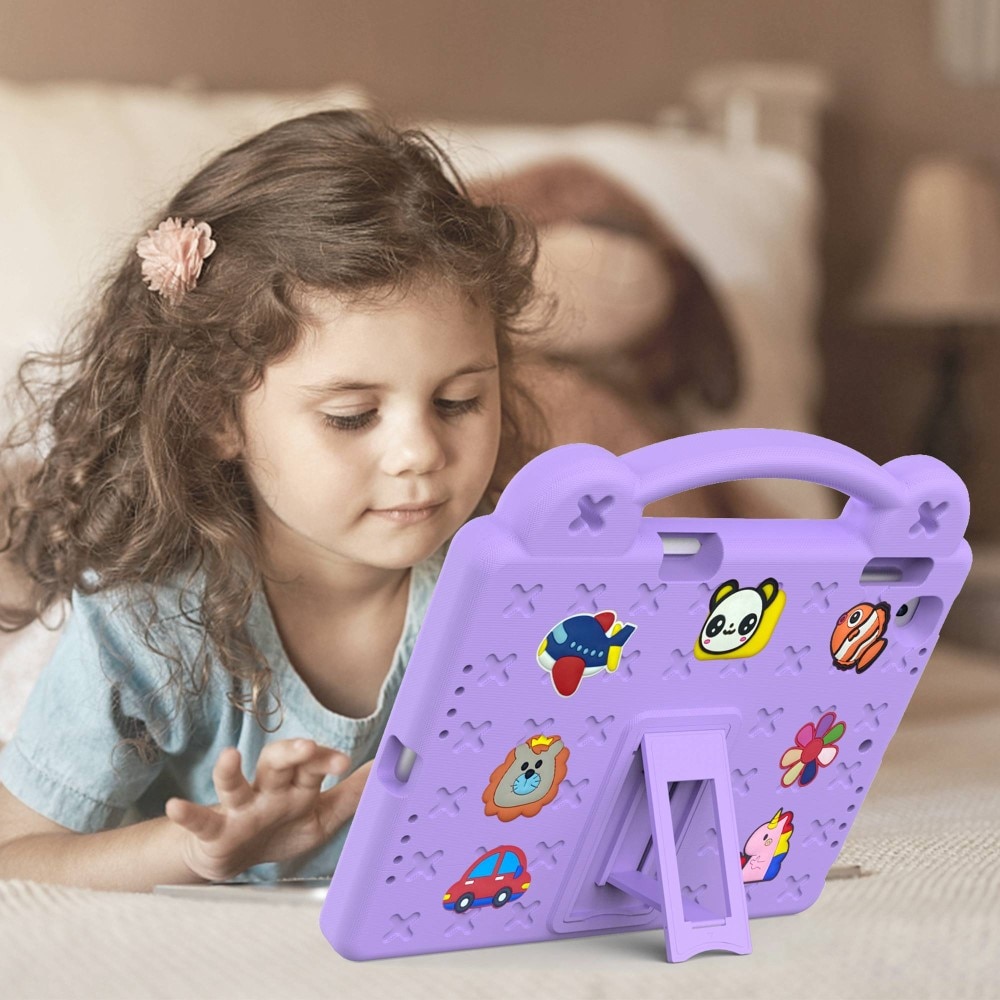 Kickstand Funda a prueba de golpes para niños iPad Air 2 9.7 (2014) violeta