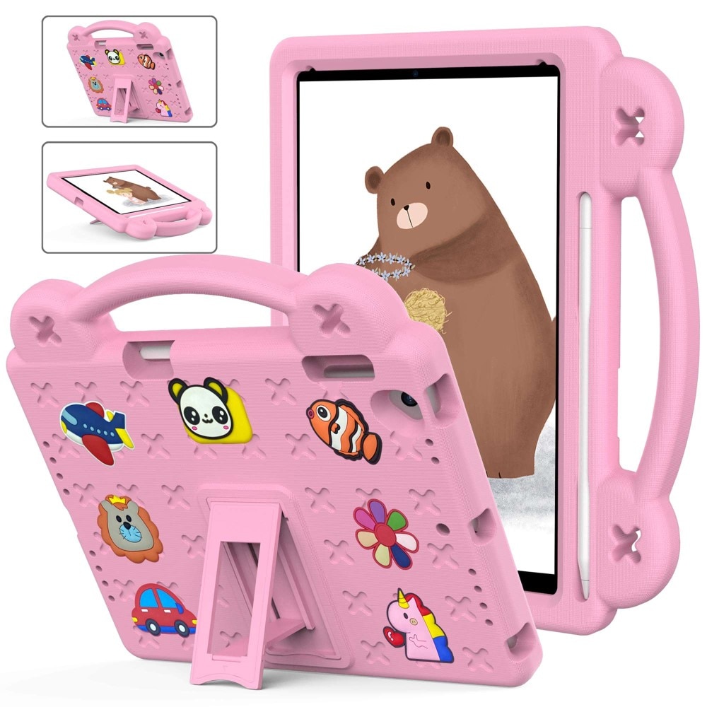 Kickstand Funda a prueba de golpes para niños iPad 9.7 6th Gen (2018), rosado