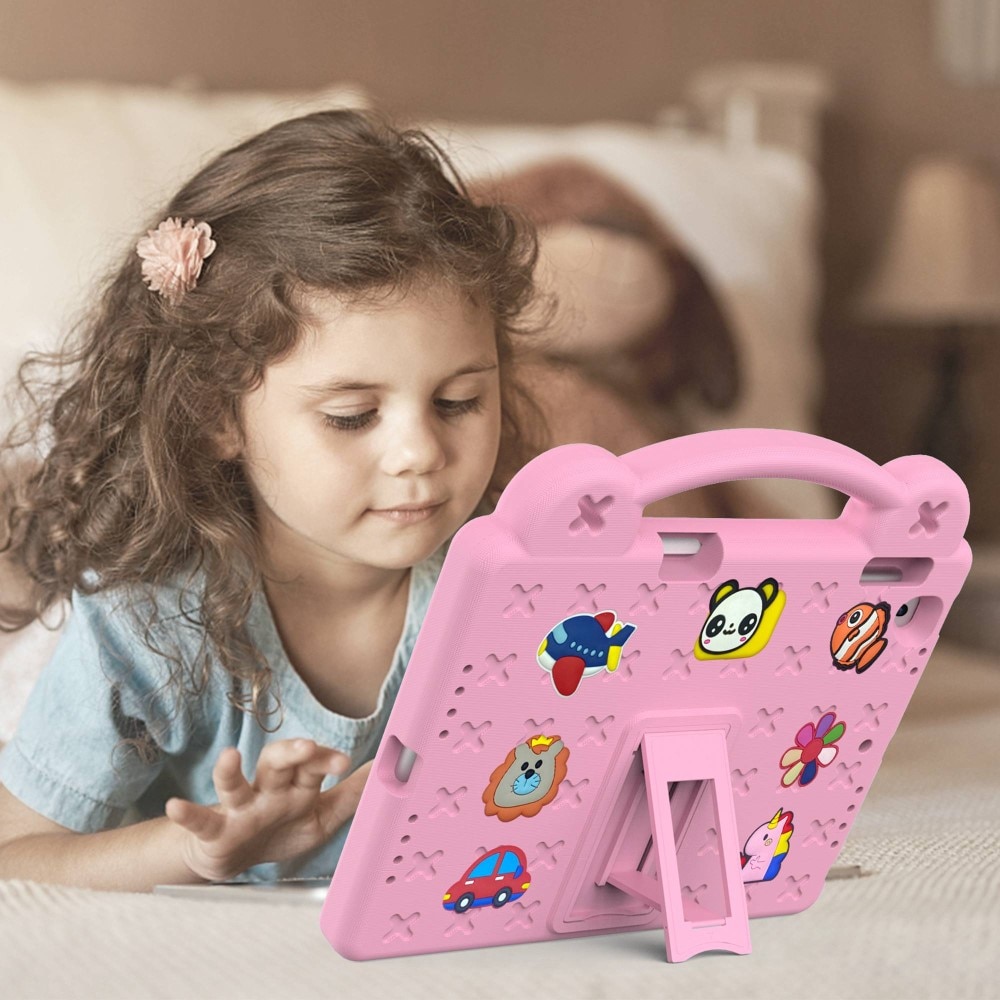 Kickstand Funda a prueba de golpes para niños iPad Air 2 9.7 (2014) rosado