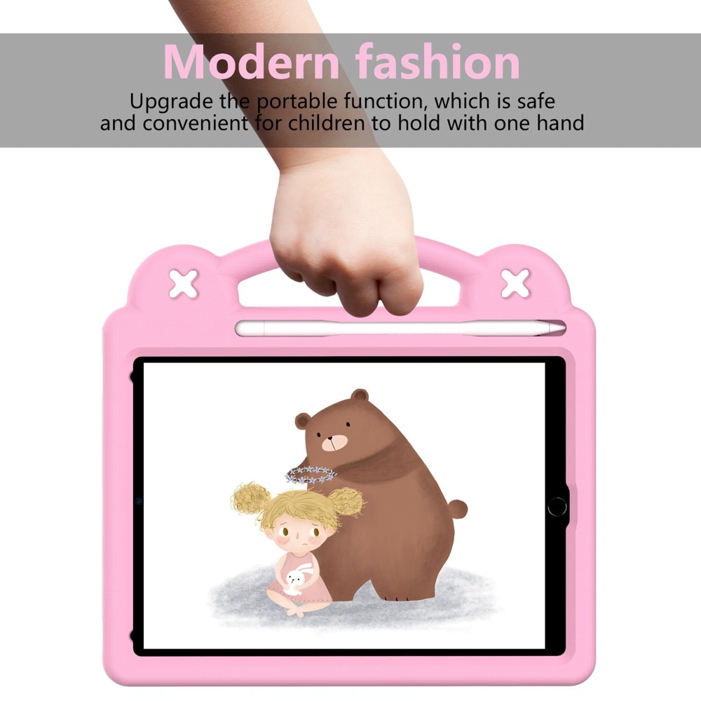 Kickstand Funda a prueba de golpes para niños iPad 9.7 6th Gen (2018), rosado