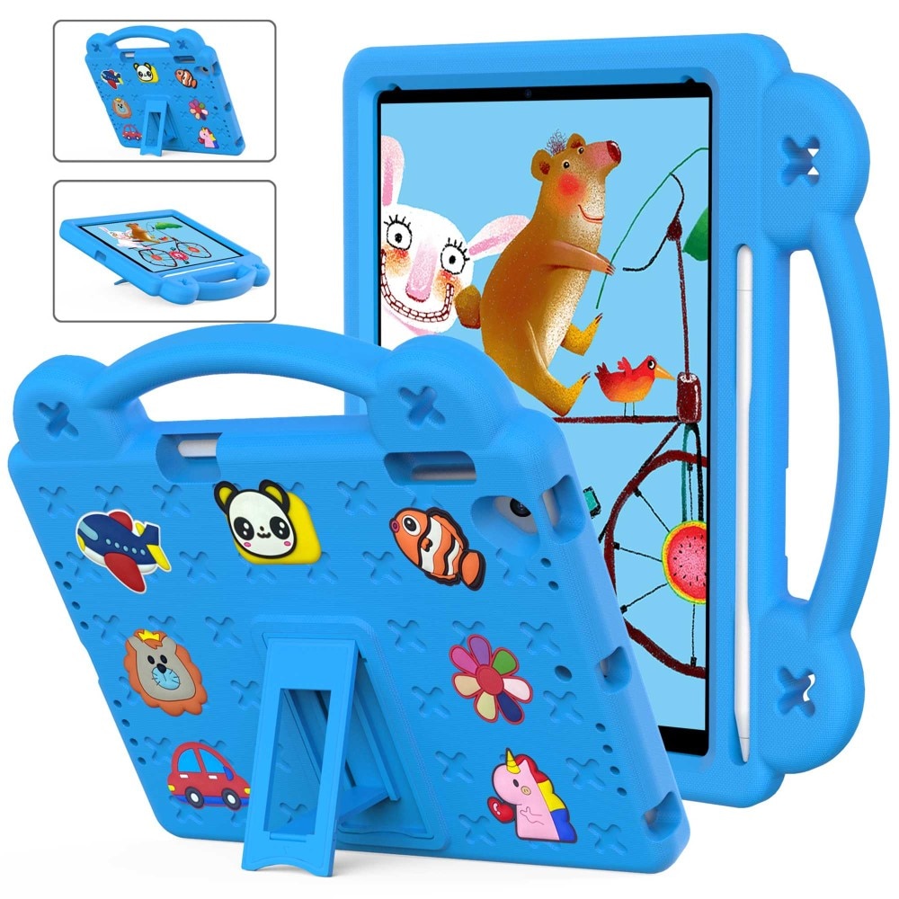 Kickstand Funda a prueba de golpes para niños iPad 9.7 5th Gen (2017), azul