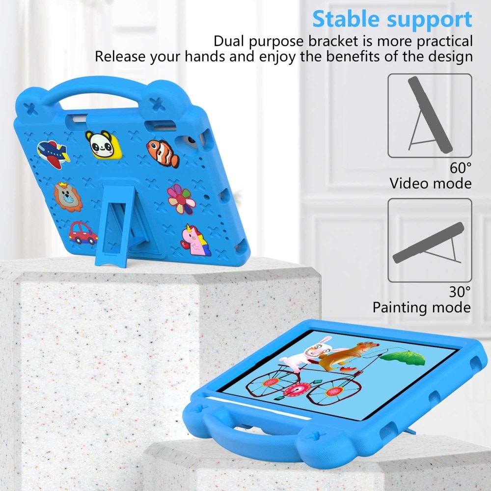 Kickstand Funda a prueba de golpes para niños iPad Air 2 9.7 (2014) azul