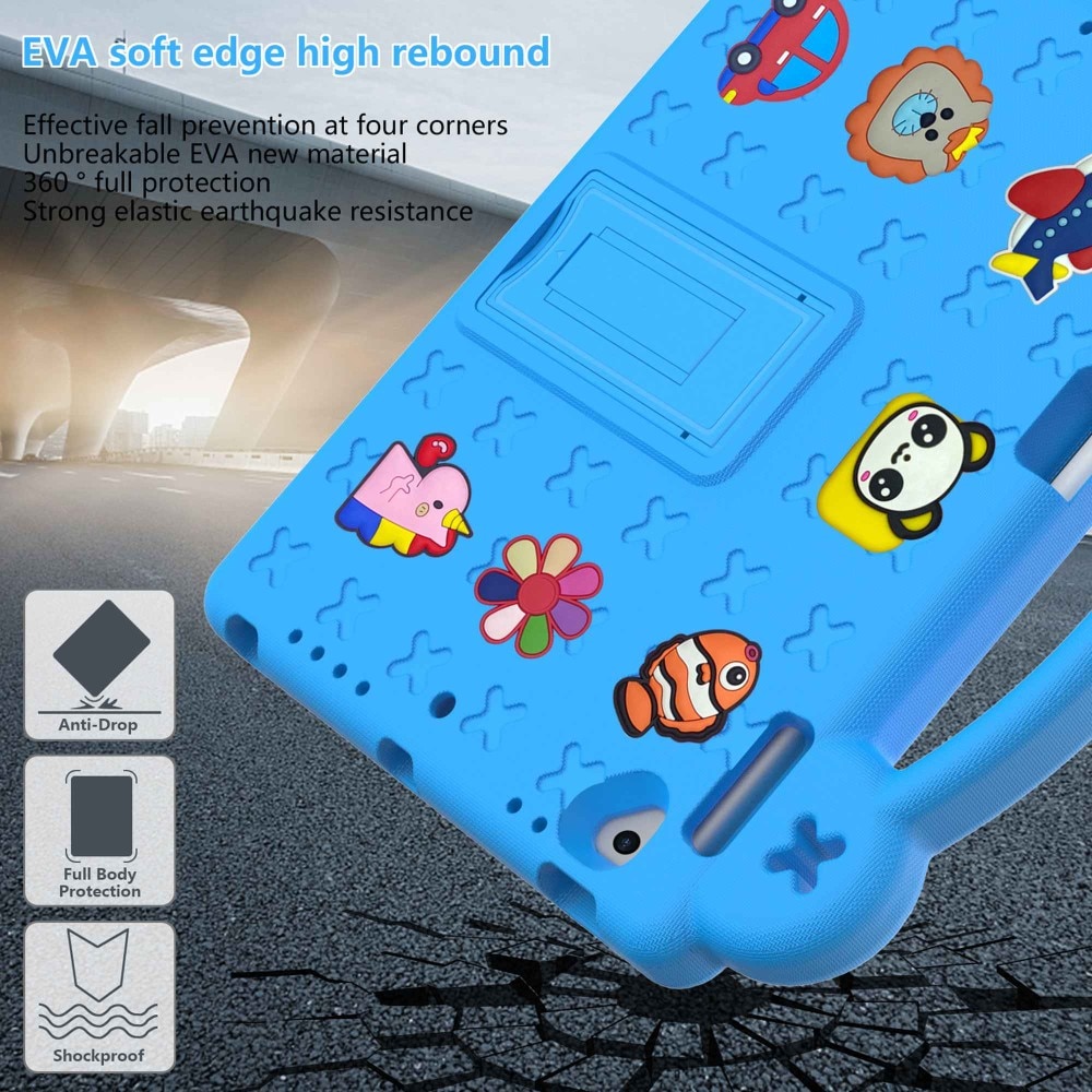 Kickstand Funda a prueba de golpes para niños iPad Air 2 9.7 (2014) azul