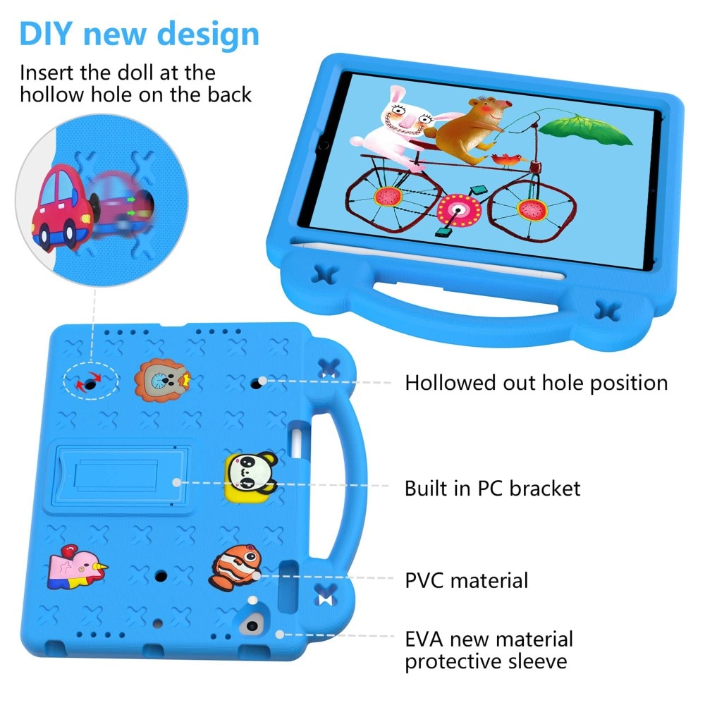 Kickstand Funda a prueba de golpes para niños iPad Air 2 9.7 (2014) azul