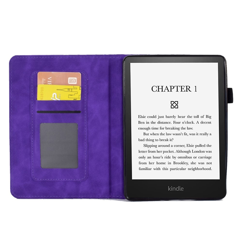 Funda con ranura para tarjetas Amazon Kindle Paperwhite Signature Edition (2023) violeta