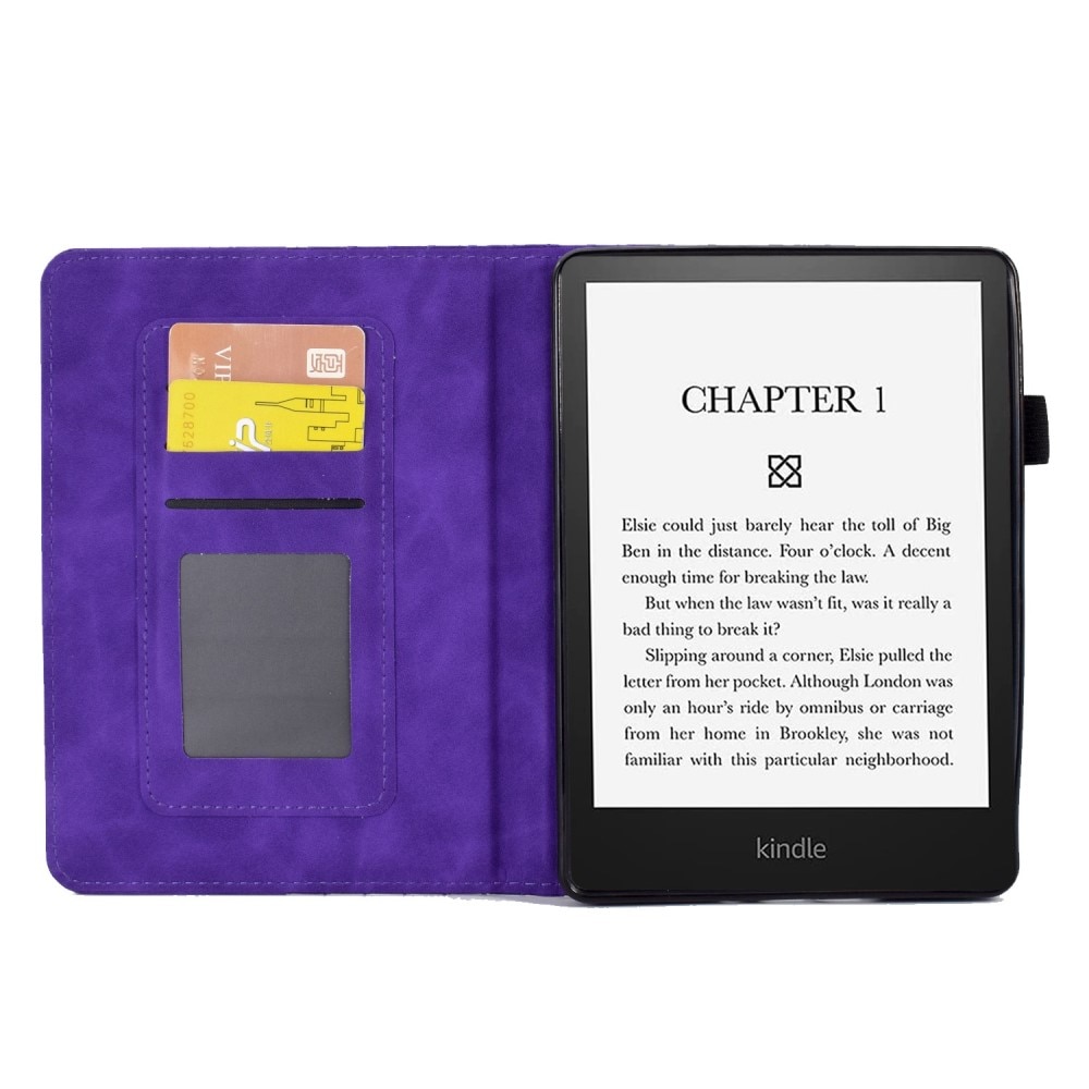 Funda con ranura para tarjetas Amazon Kindle Paperwhite 11th gen (2021) Violeta