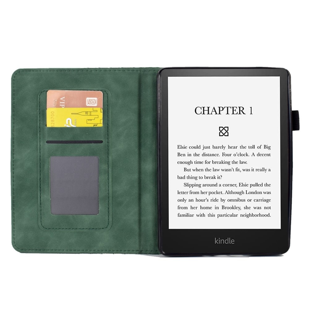 Funda con ranura para tarjetas Amazon Kindle Paperwhite Signature Edition (2023) verde