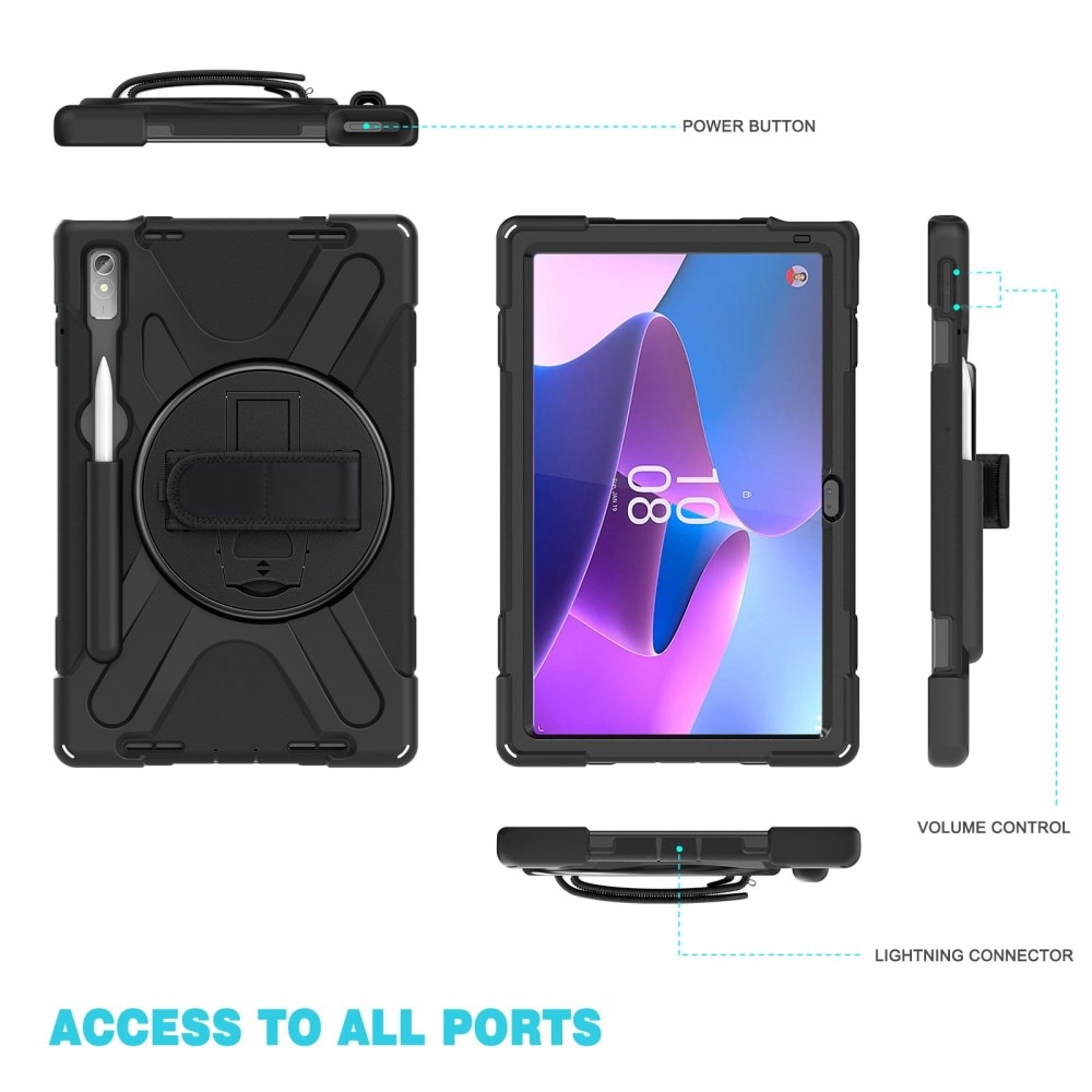 Funda híbrida a prueba de golpes Lenovo Tab P11 Pro (2nd gen) negro